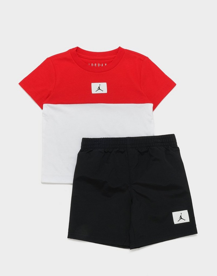 Jordan Colour Block T-Shirt and Shorts Set Children