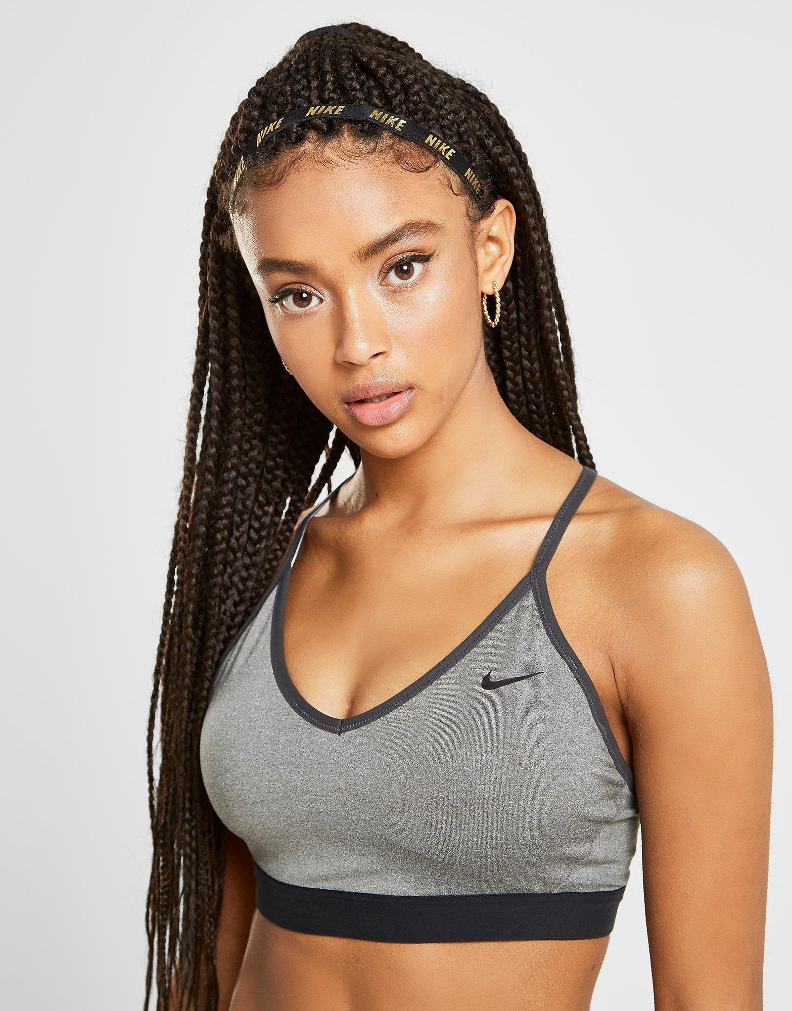 grey sports bra nike