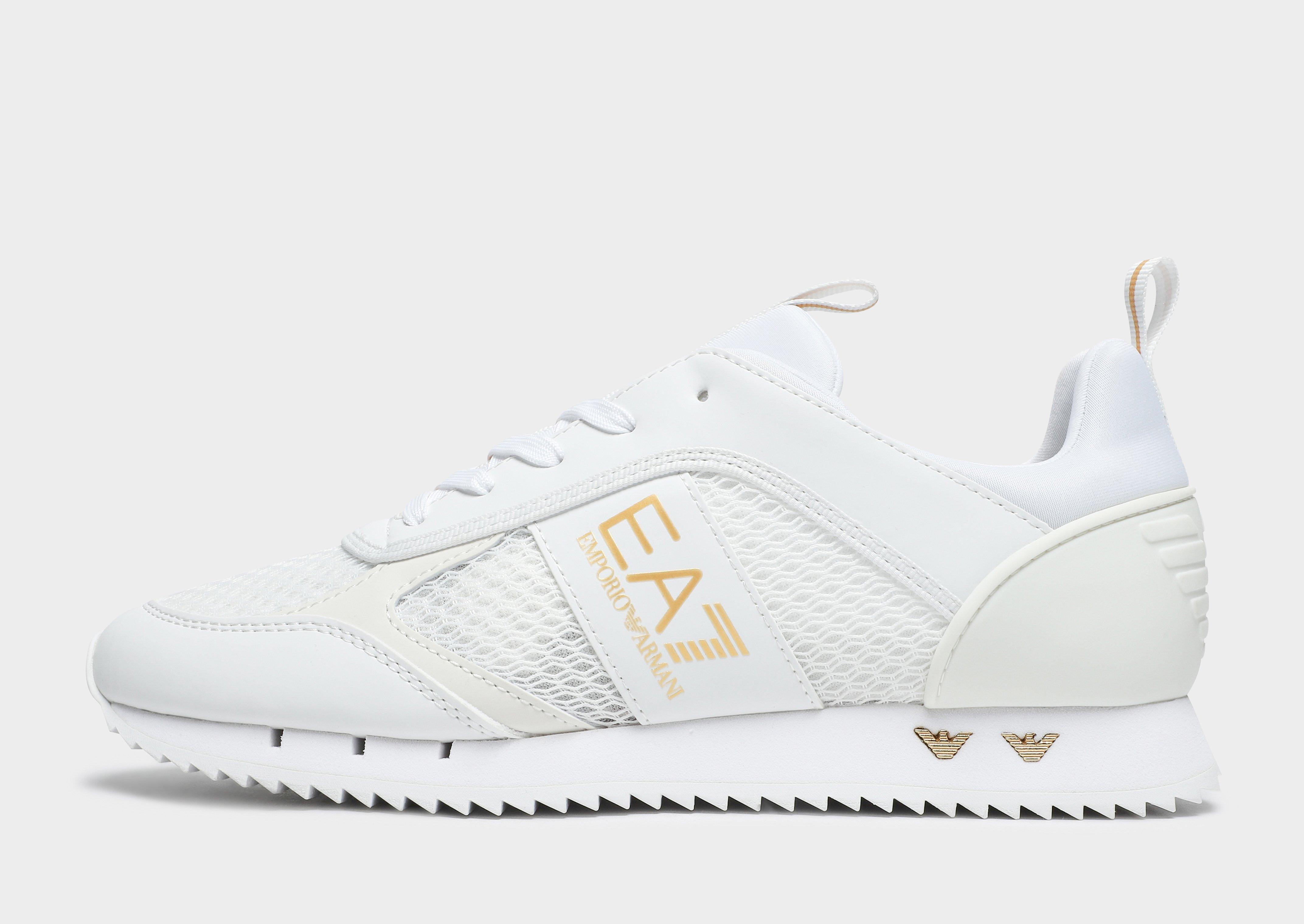 mens armani white trainers