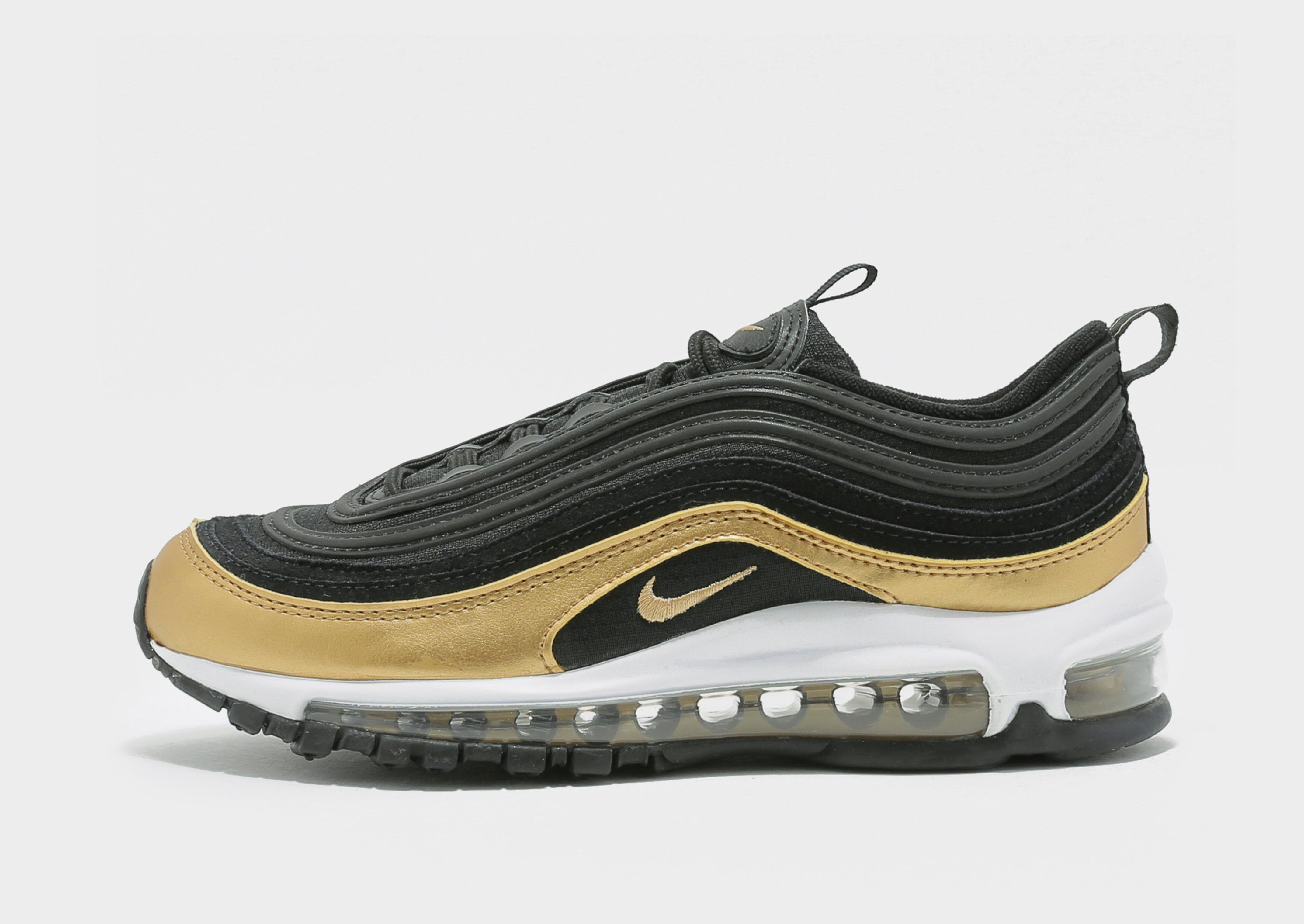 nike air max 97 junior black and gold