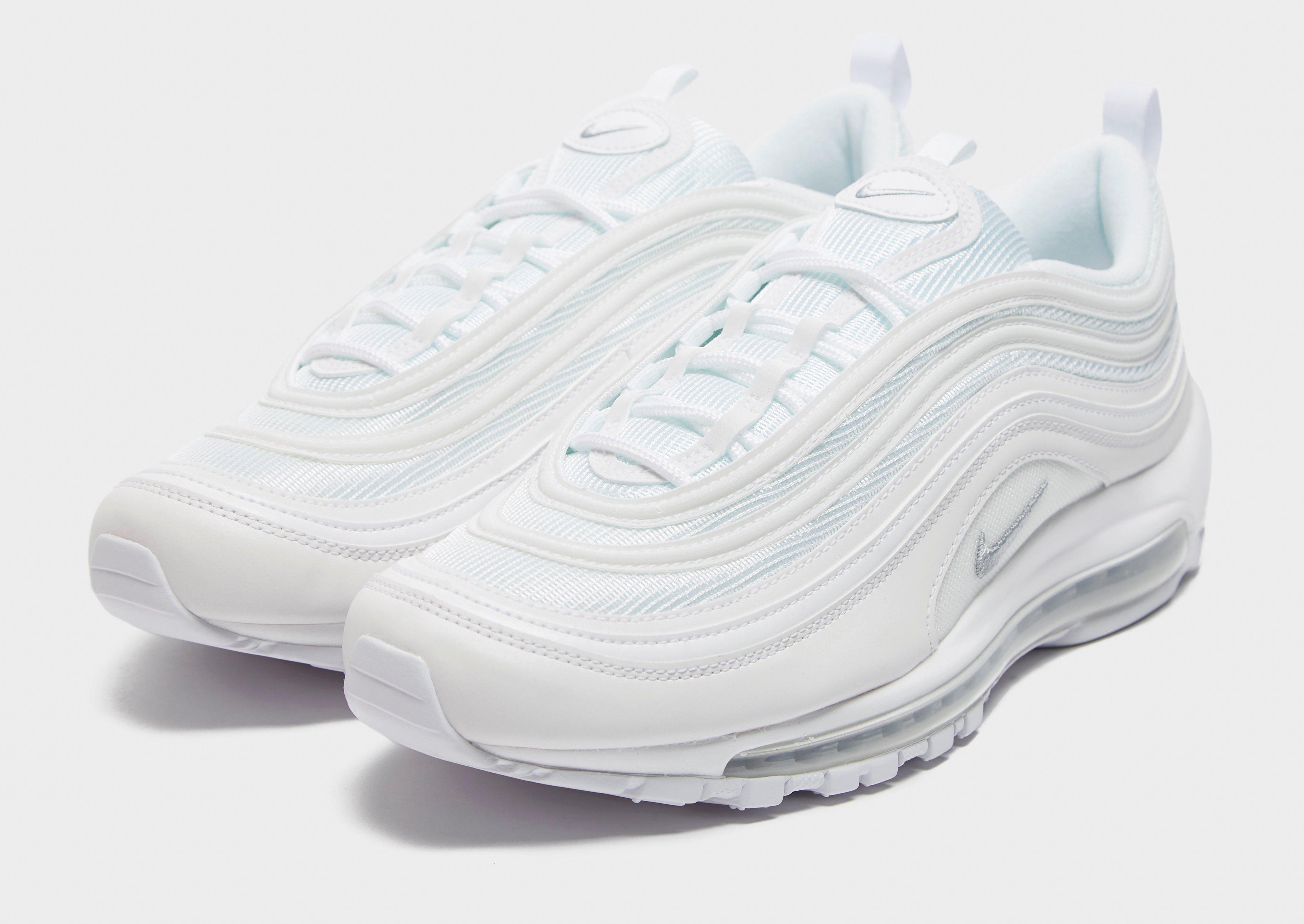 Nike all white air cheap max 97