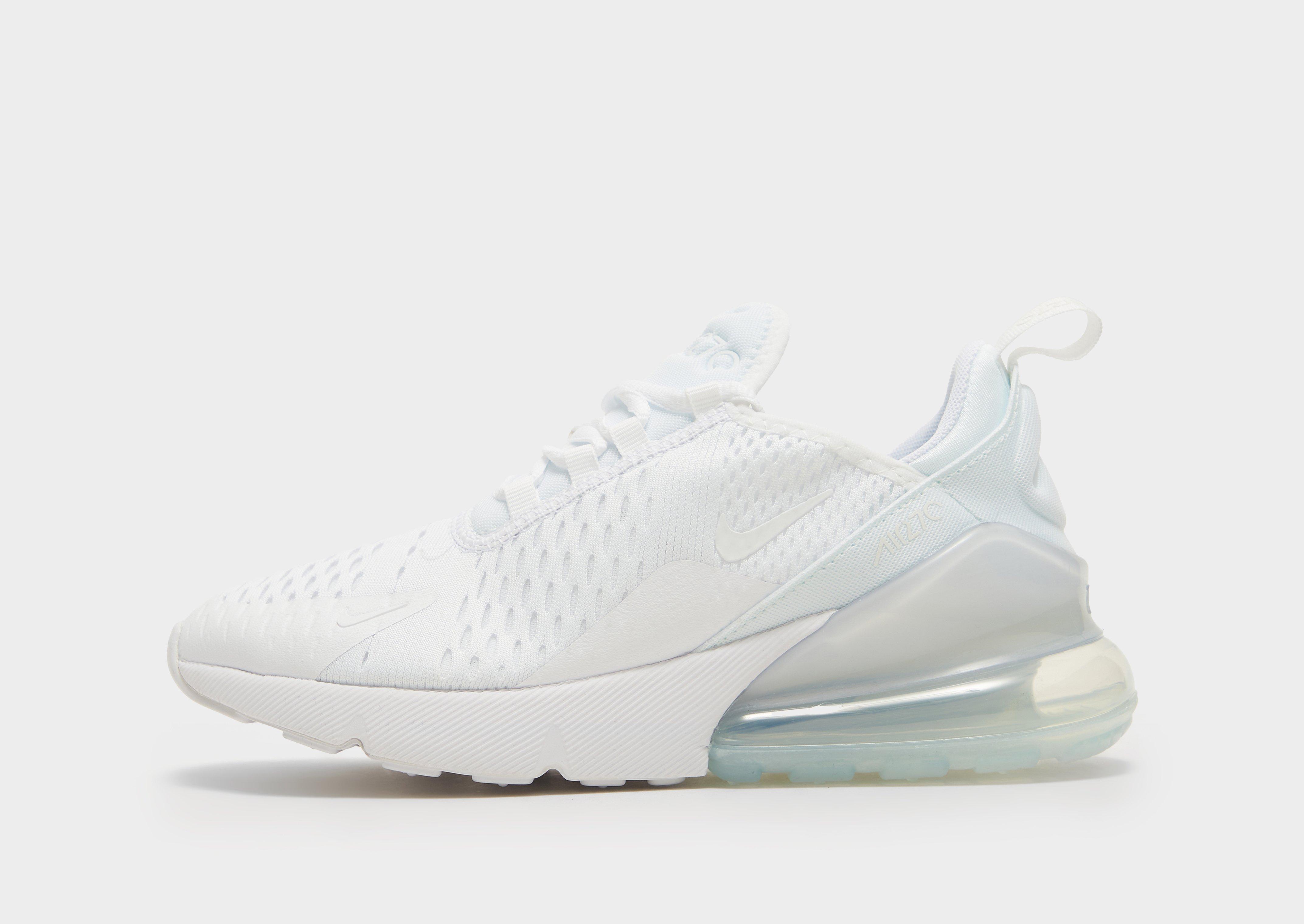 nike air max 270s all white