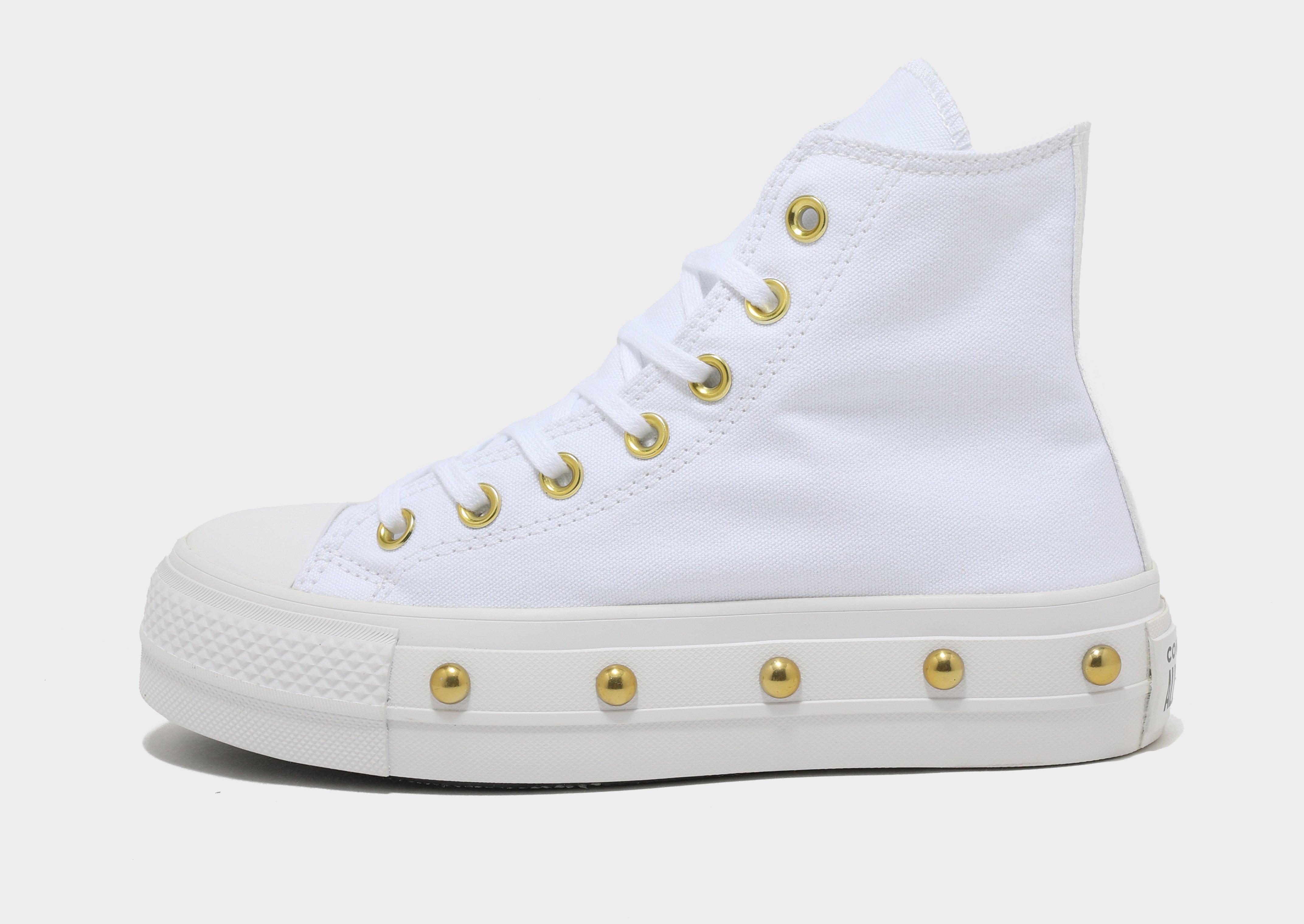 White high top hot sale converse famous footwear