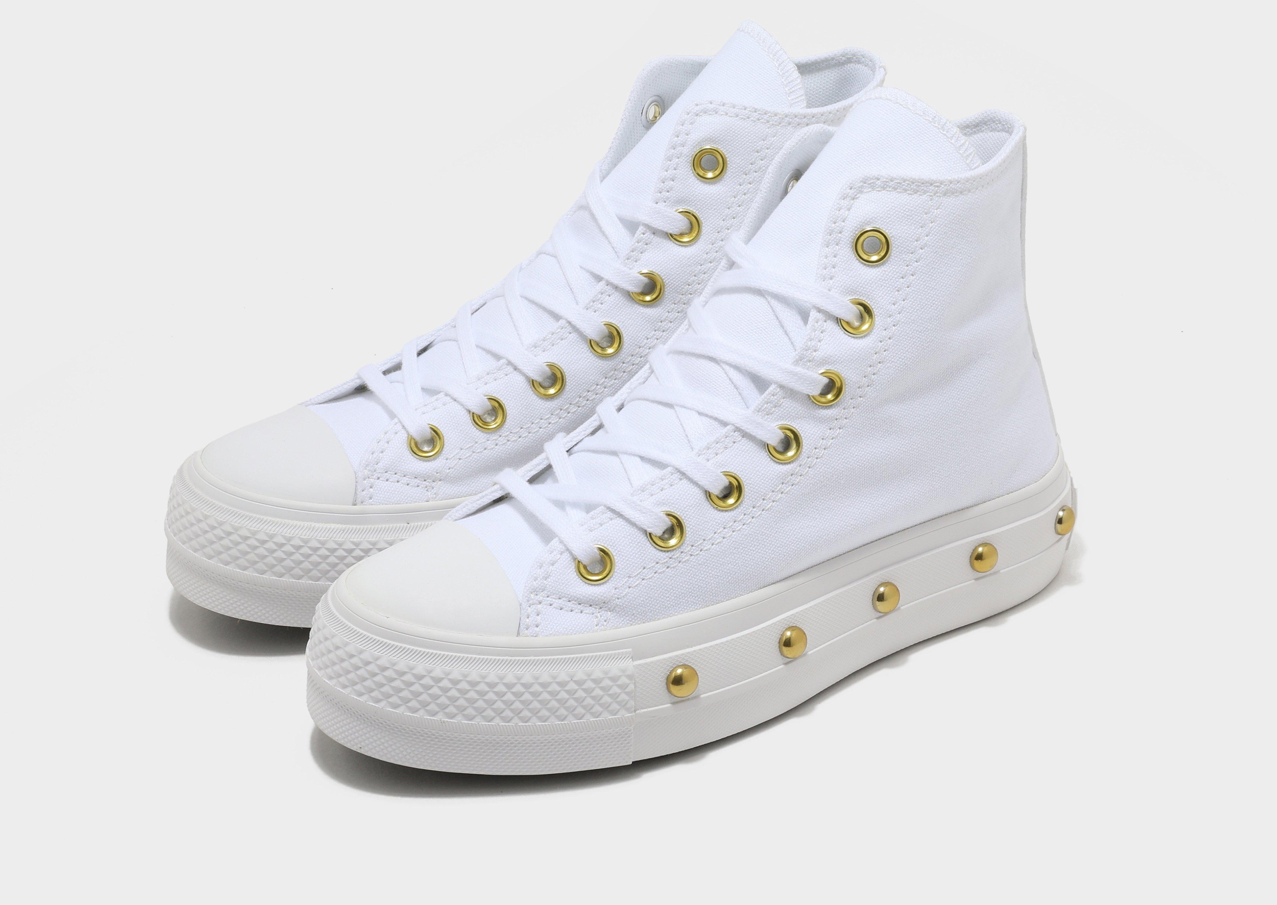 Chuck taylor white on sale platform