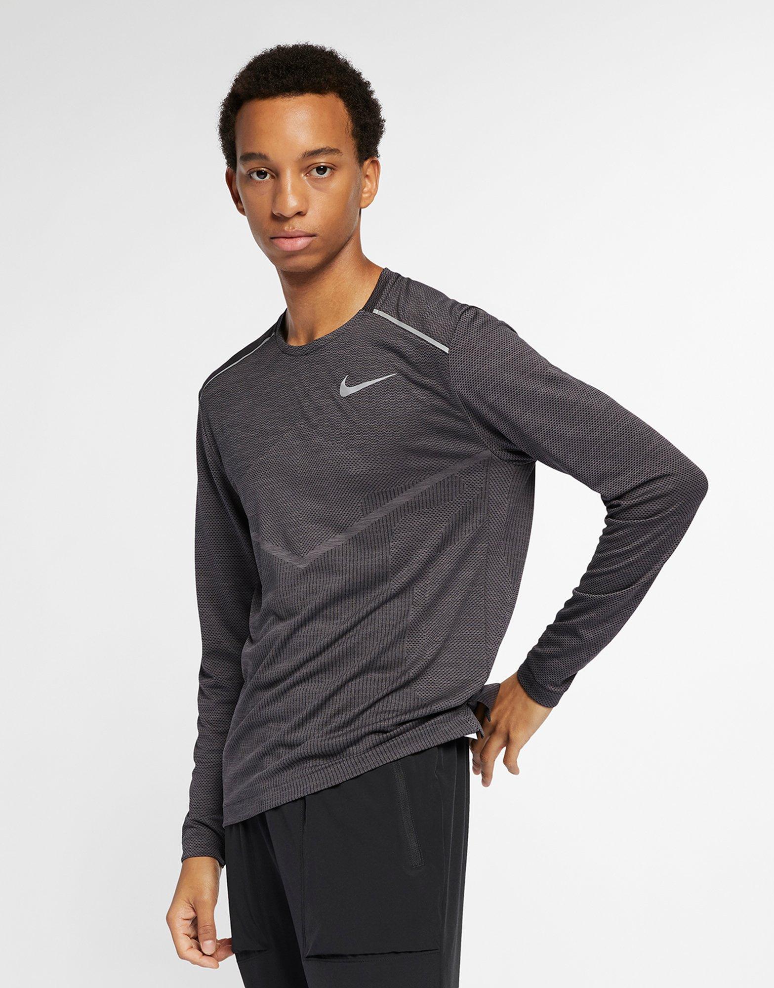 nike men's long sleeve running top