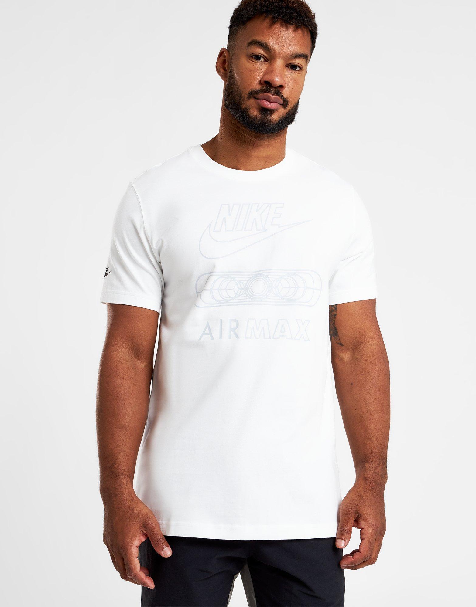 Nike air max t hotsell shirt white