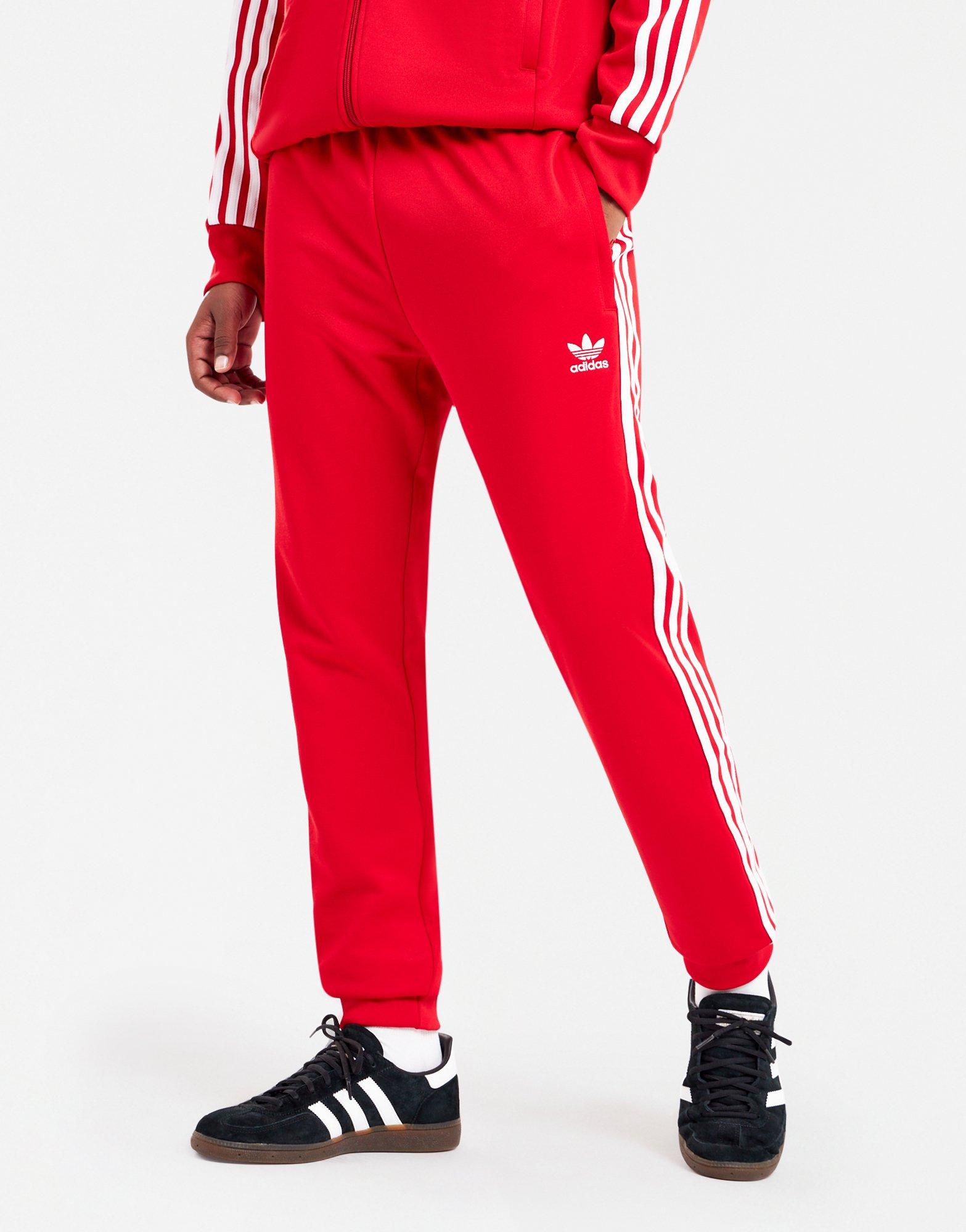 Give Adelaide Til ære for Red adidas Originals Adicolor Classics SST Track Pants - JD Sports