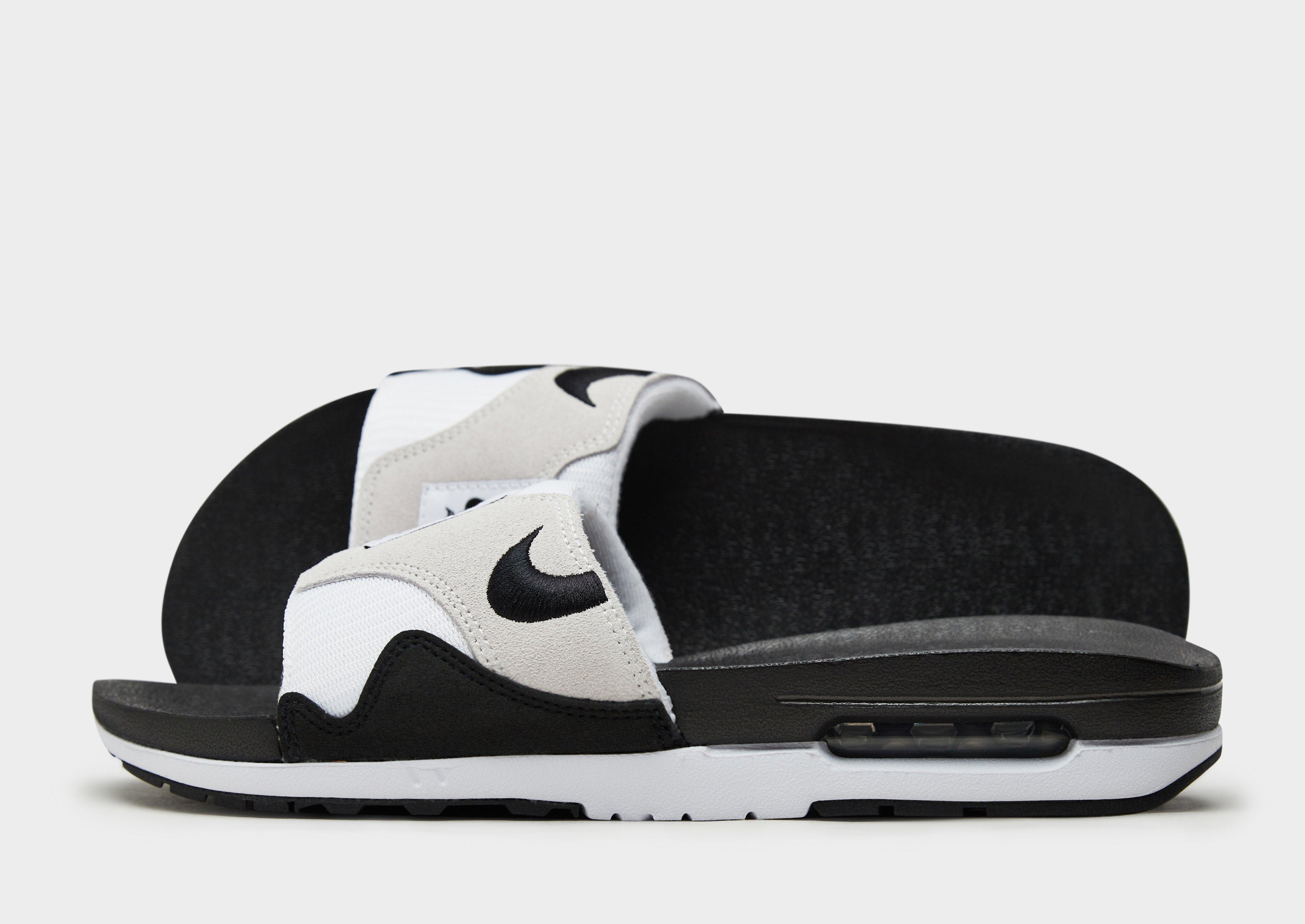 White Nike Air Max 1 Slides - JD Sports