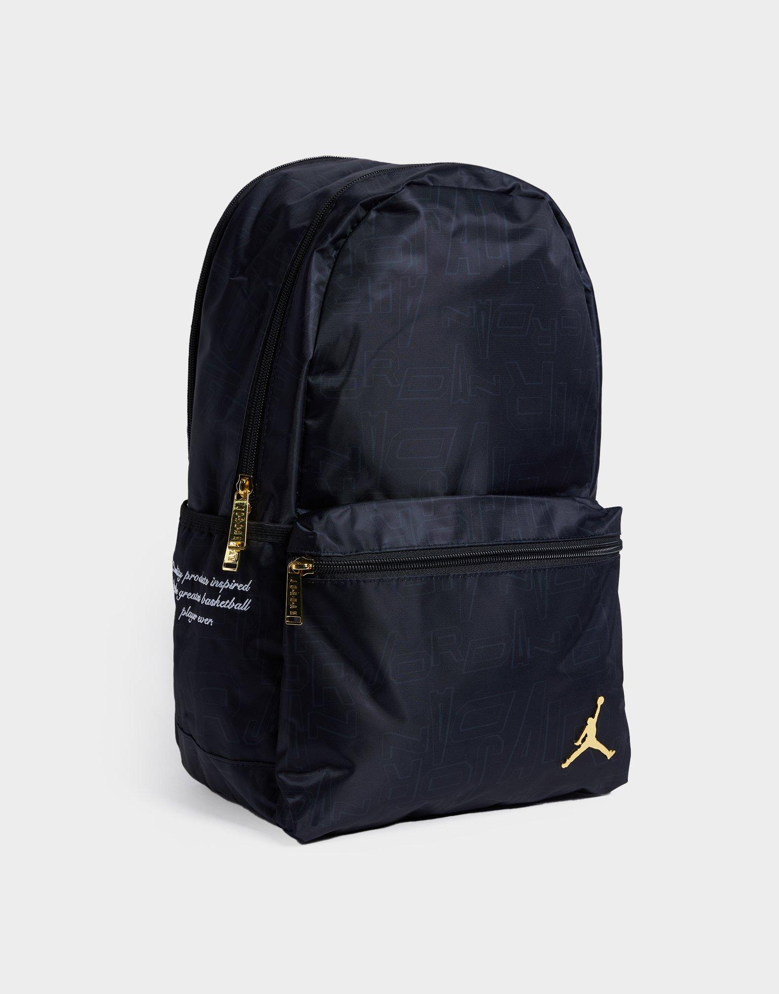 White and best sale gold jordan backpack