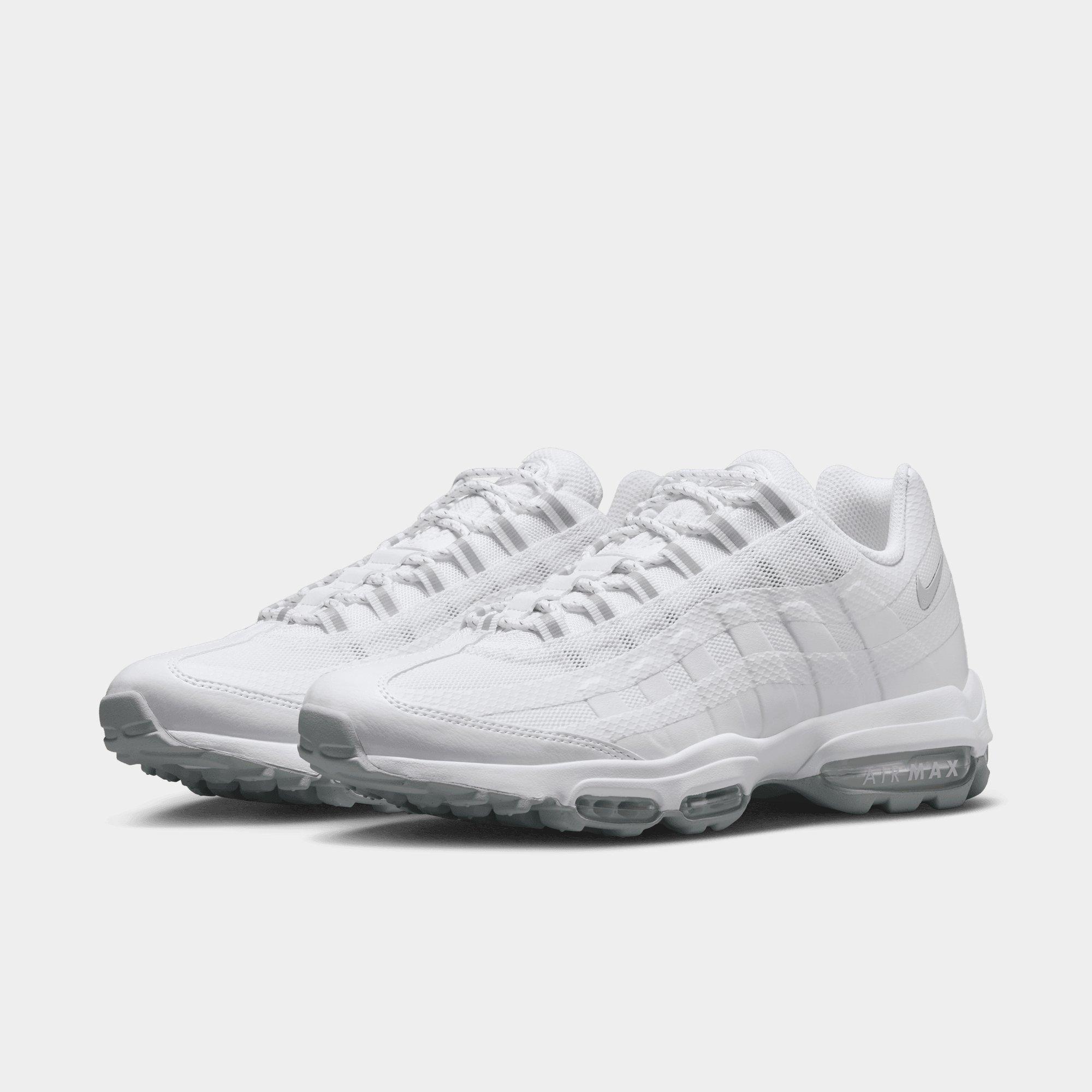 All white cheap air max 95s