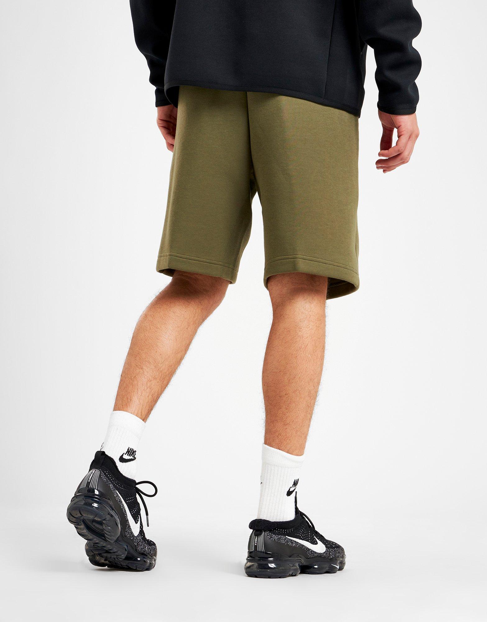 Nike tech outlet fleece shorts khaki