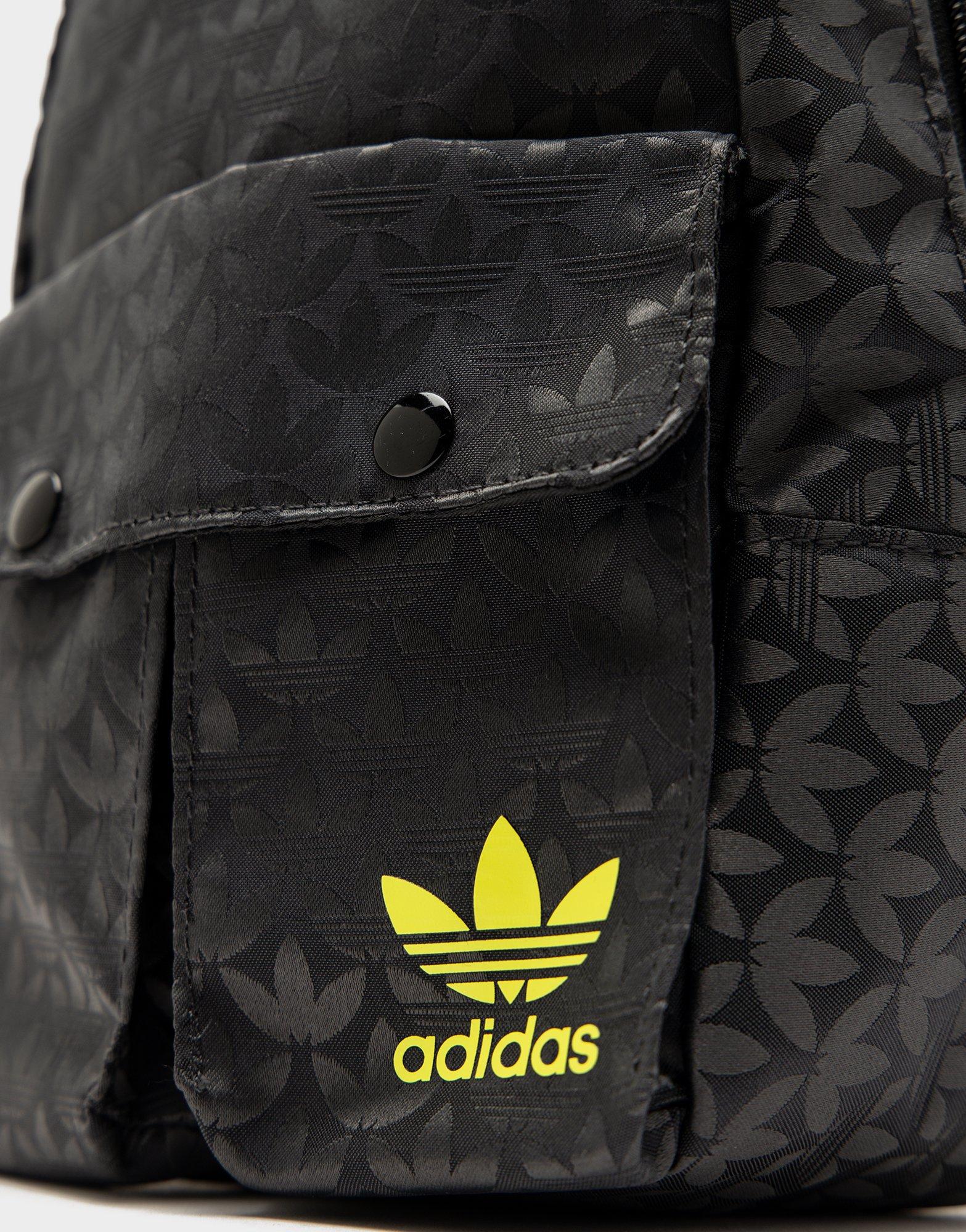 adidas Trefoil Monogram Jacquard Mini Backpack - Black, Women's Lifestyle