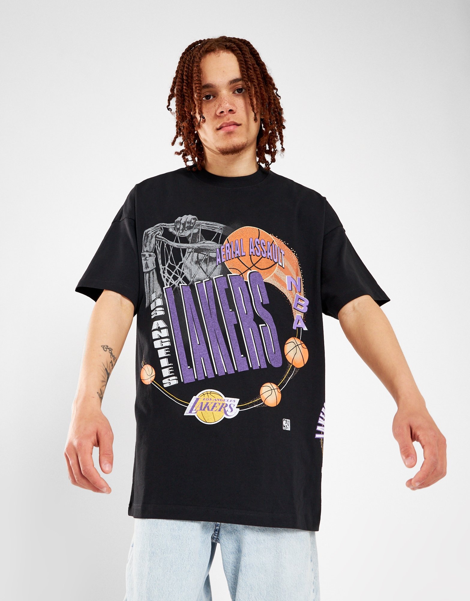 T-shirts Mitchell & Ness NBA Merch Take Out Tee Los Angeles