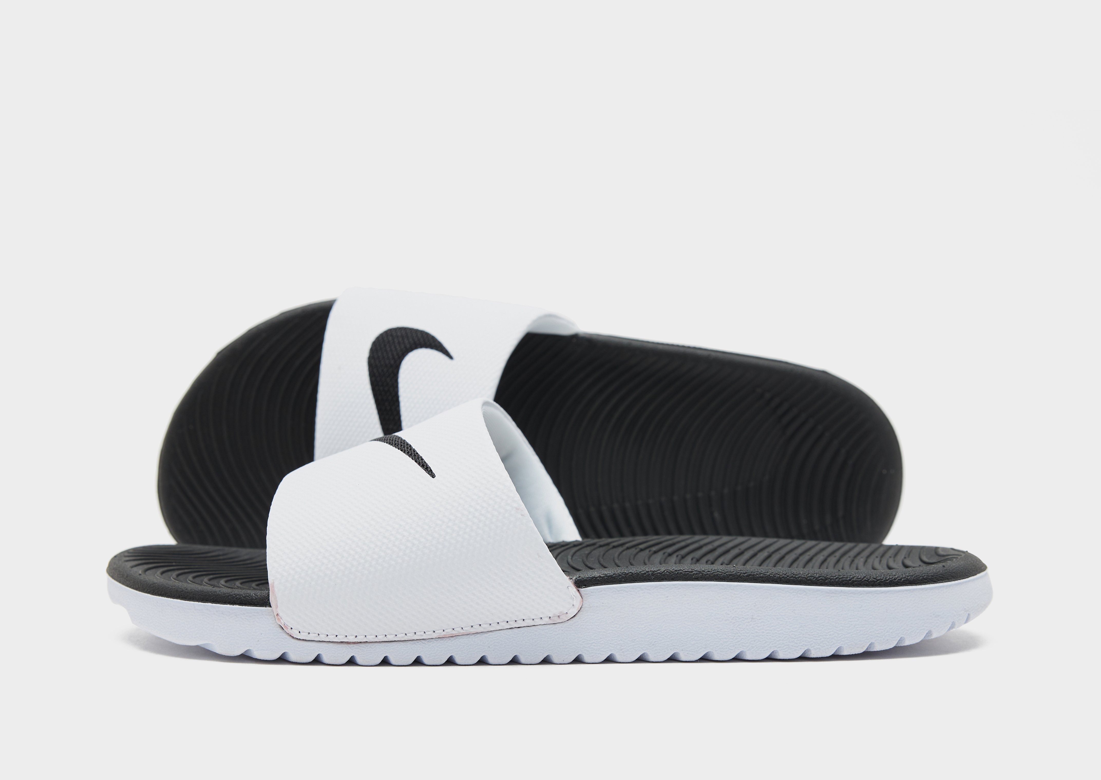 White Nike Kawa Slides Junior s JD Sports NZ