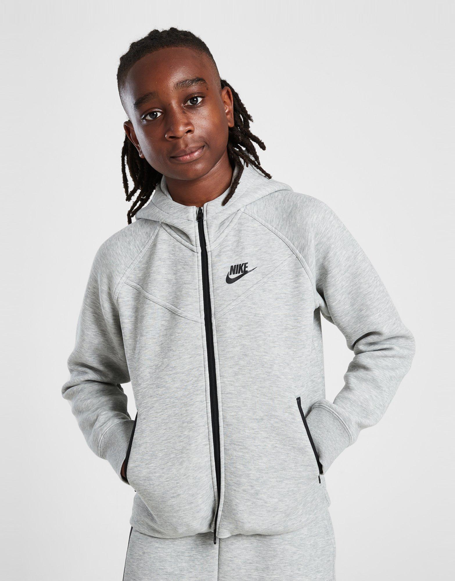 Grey Nike Tech Fleece Hoodie Junior s JD Sports NZ