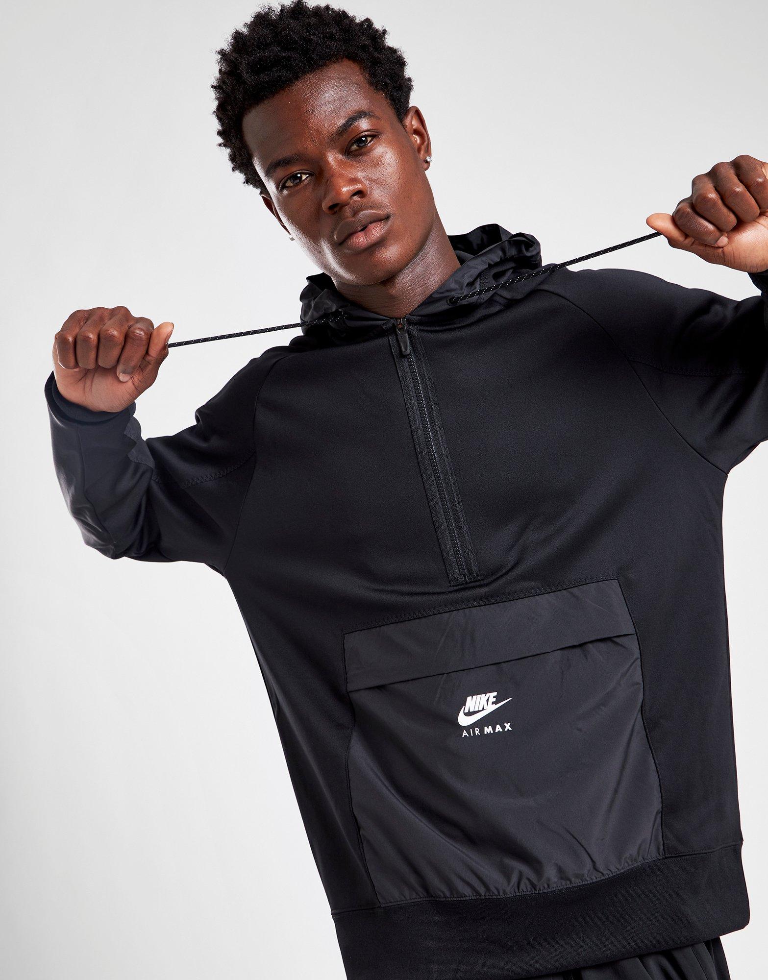 Black Nike Air Max 1/2 Zip Hoodie - JD Sports