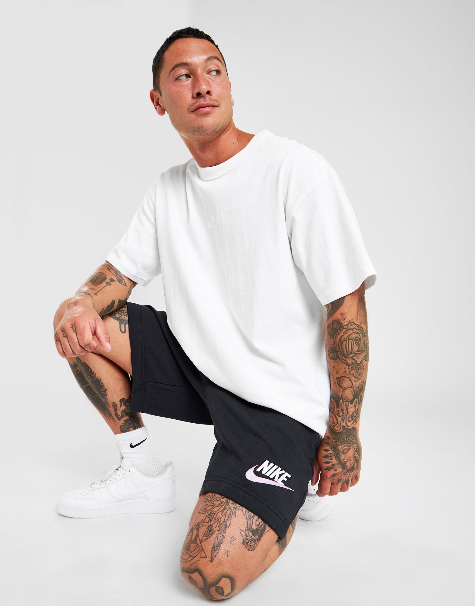 White Nike Premium Club T-Shirt - JD Sports