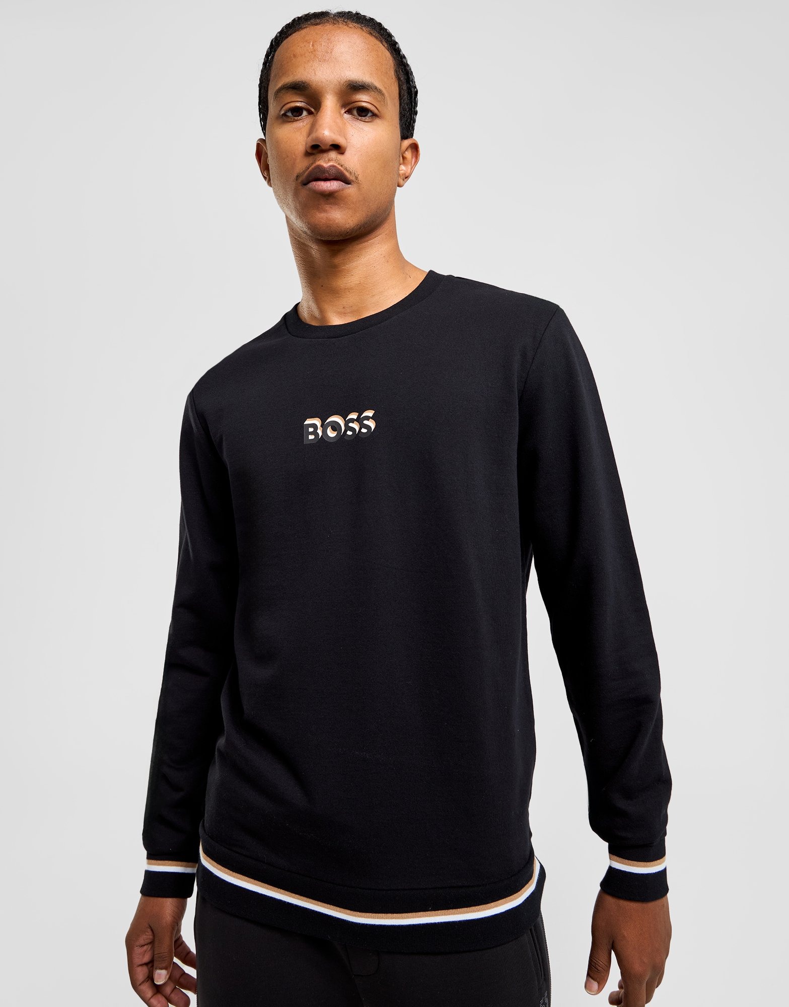 Black BOSS Iconic Sweatshirt - JD Sports