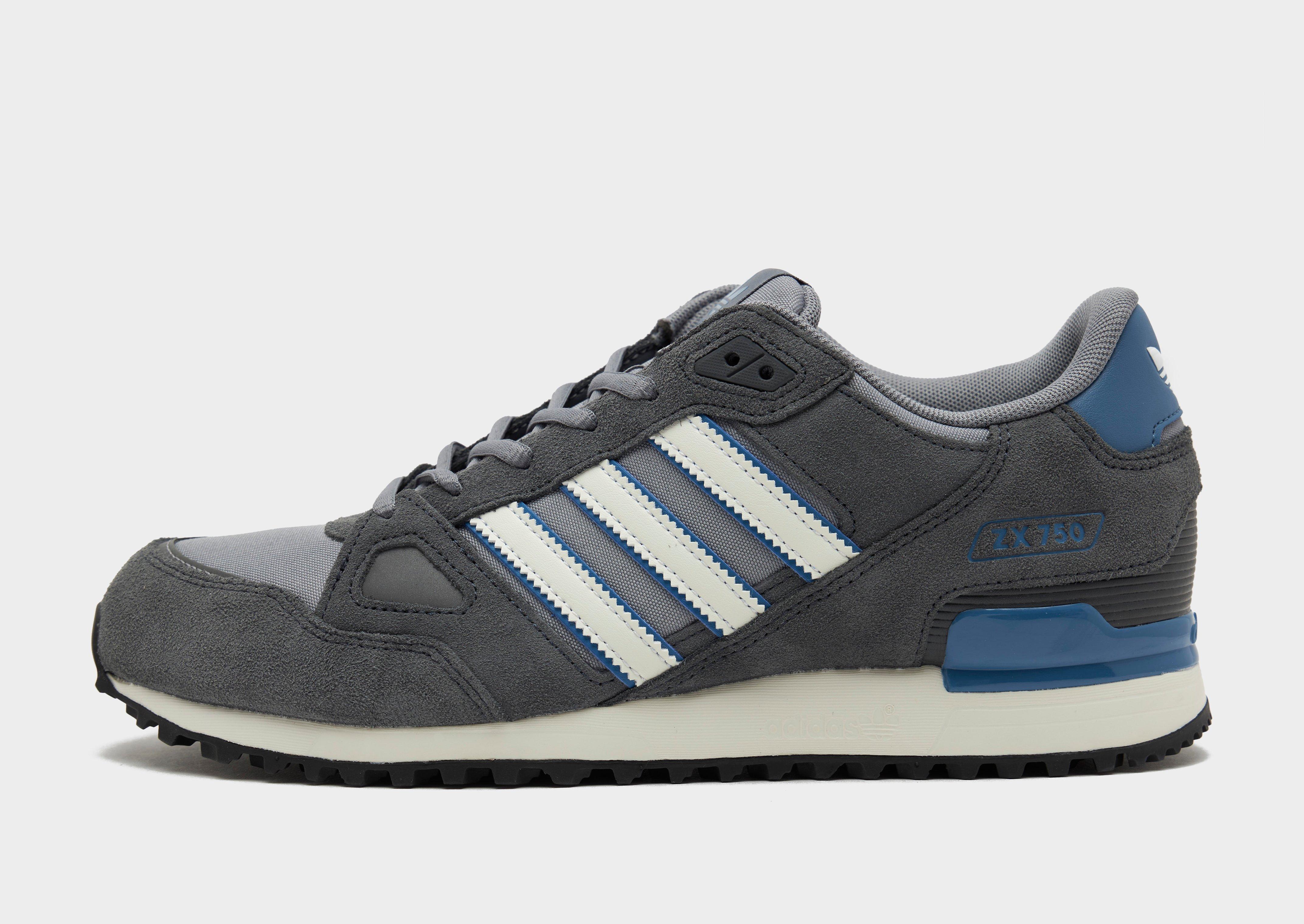 Grey adidas Originals ZX 750 JD Sports