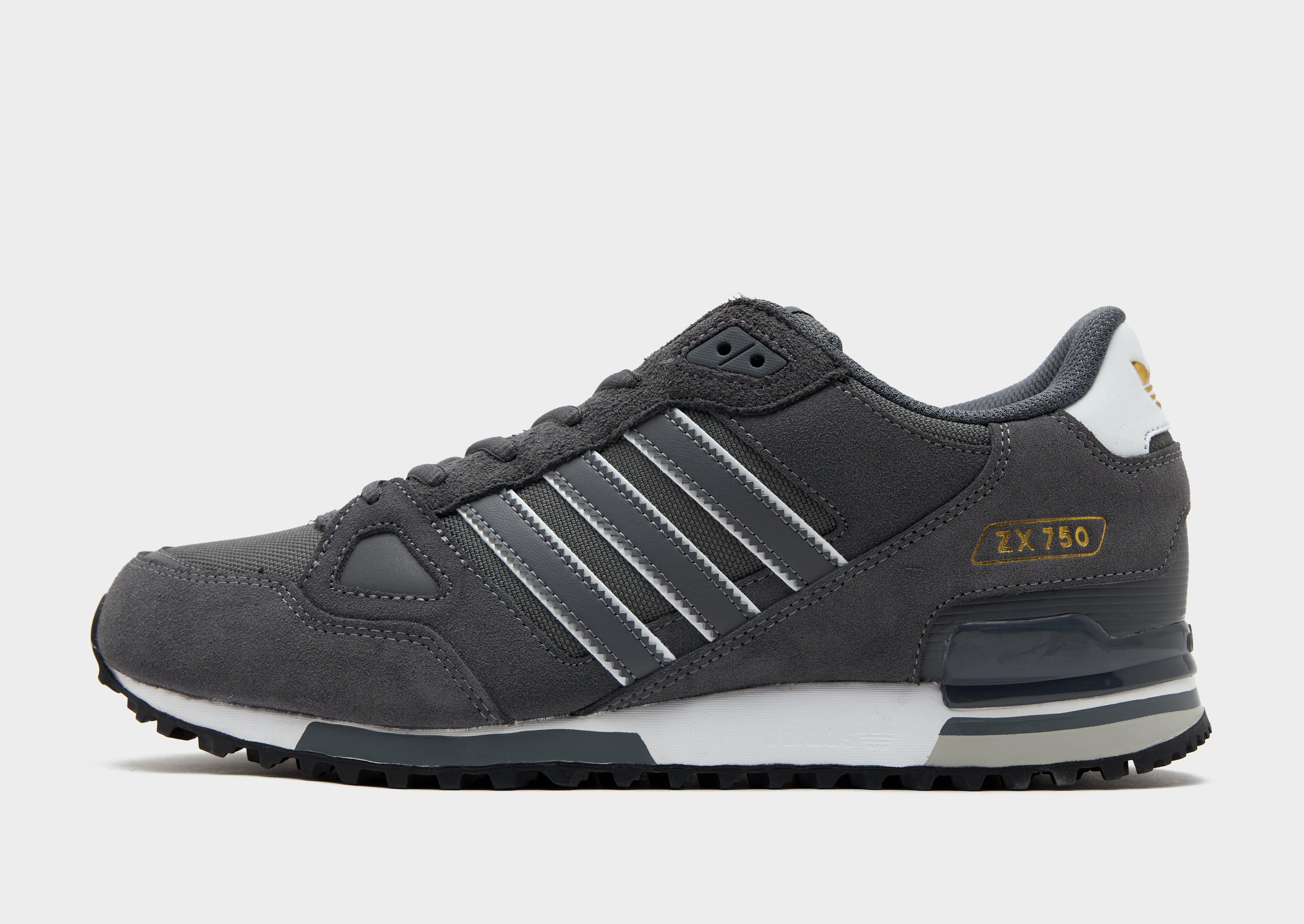 Grey adidas Originals ZX 750 - JD Sports