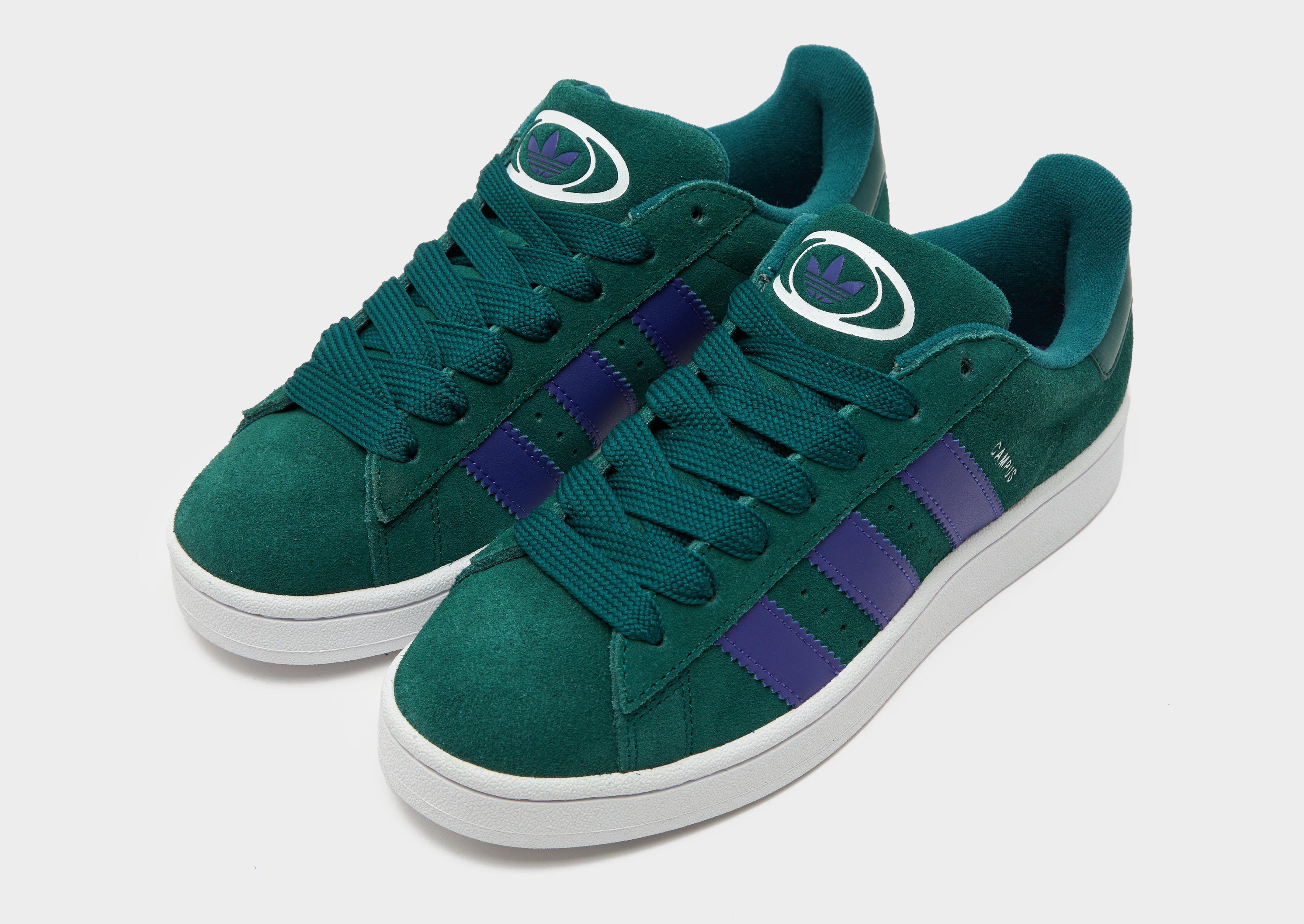 Green adidas clearance campus sneakers