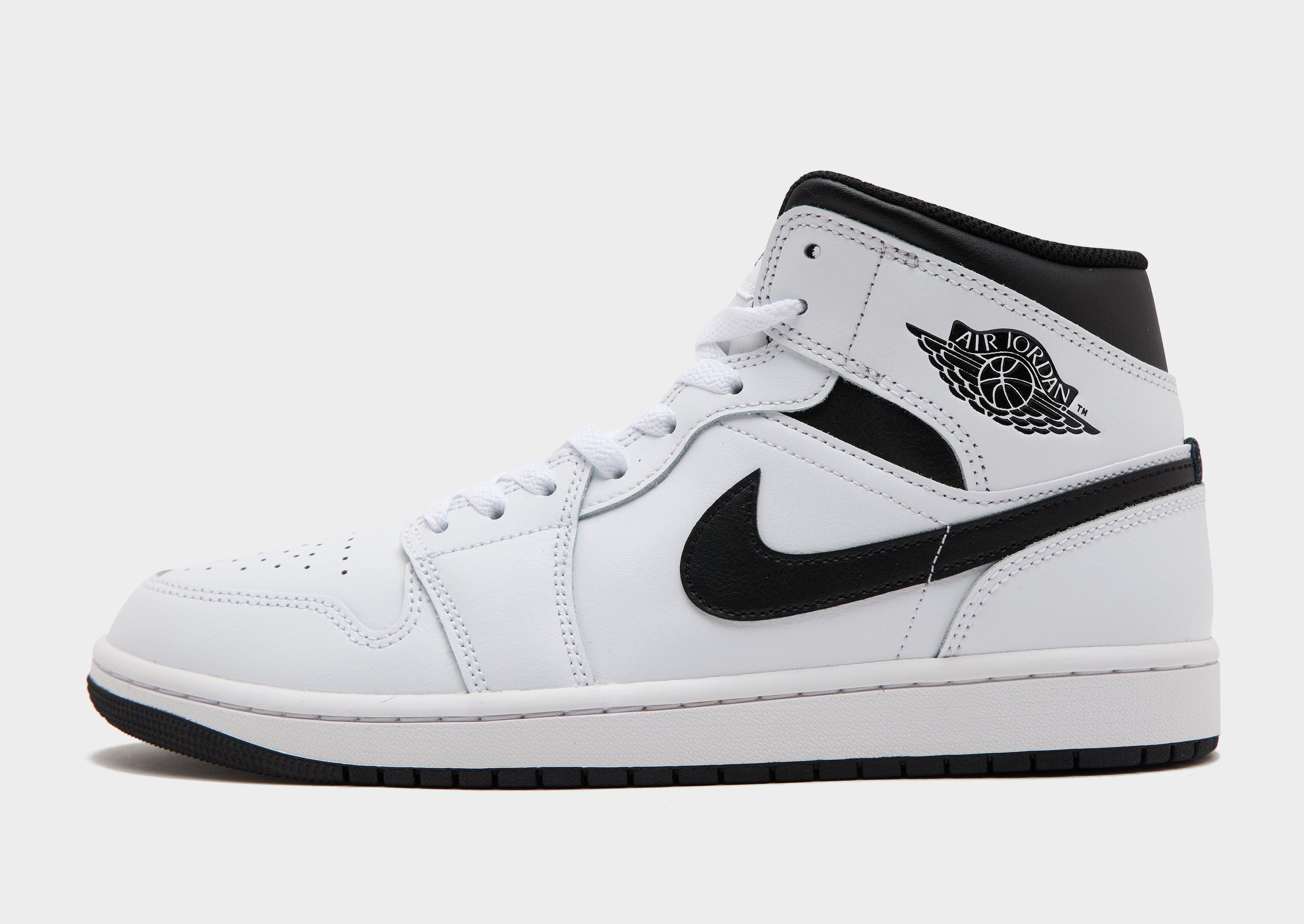 White Jordan Air 1 Mid - JD Sports NZ