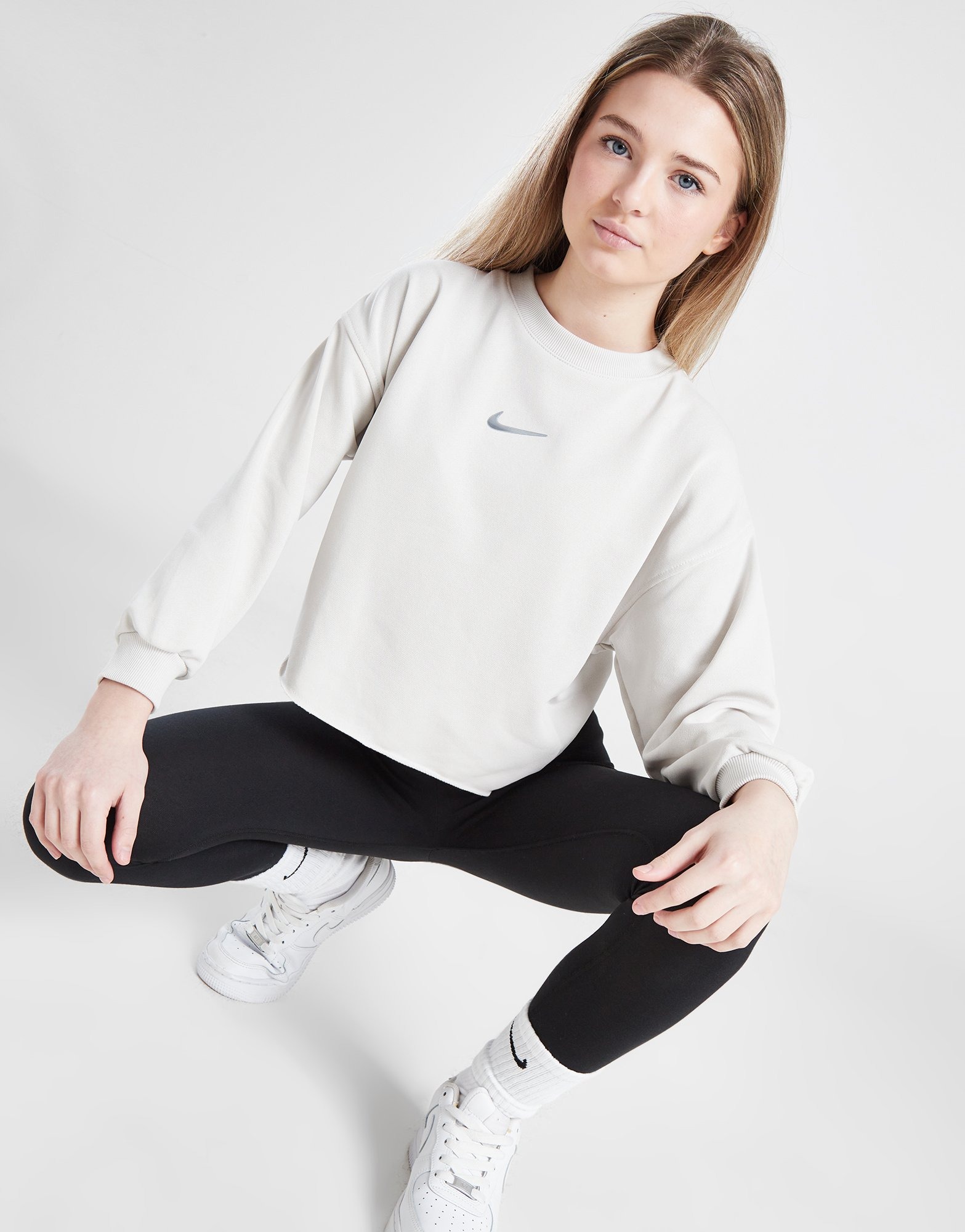 White Nike Dance Sweatshirt Junior's - JD Sports