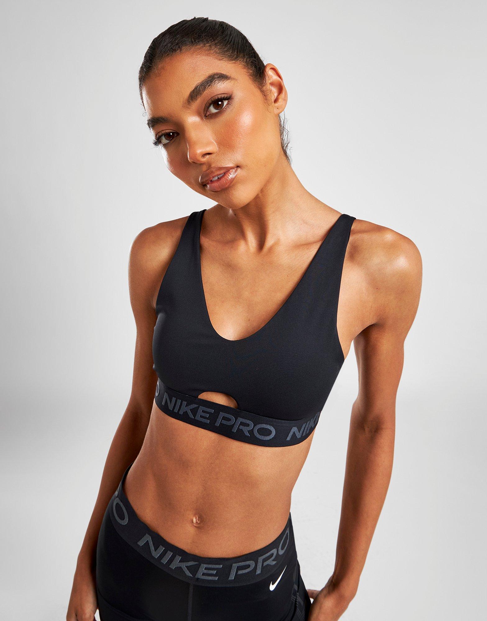 Black Nike Pro Indy Plunge Sports Bra - JD Sports NZ