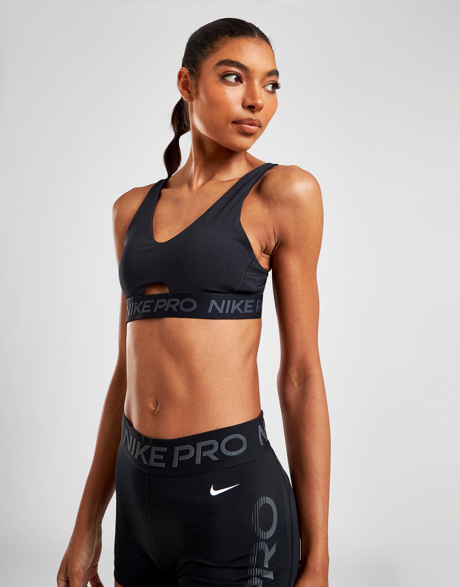 Black Nike Pro Indy Plunge Sports Bra - JD Sports NZ