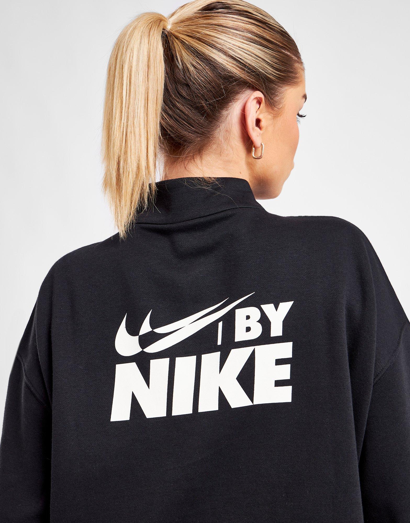 Black Nike Swoosh 1/4 Zip Track Top - JD Sports