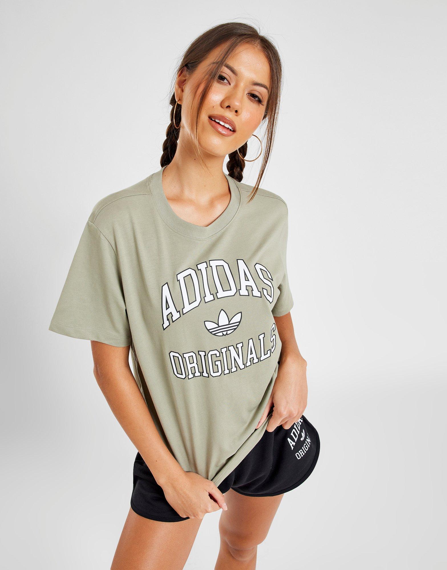 Adidas originals girls' boyfriend fit crew sweatshirt clearance junior