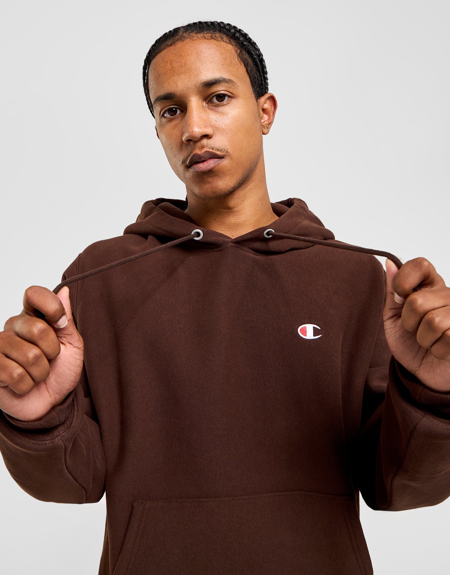 Brown Champion Reverse Weave Hoodie JD Sports NZ