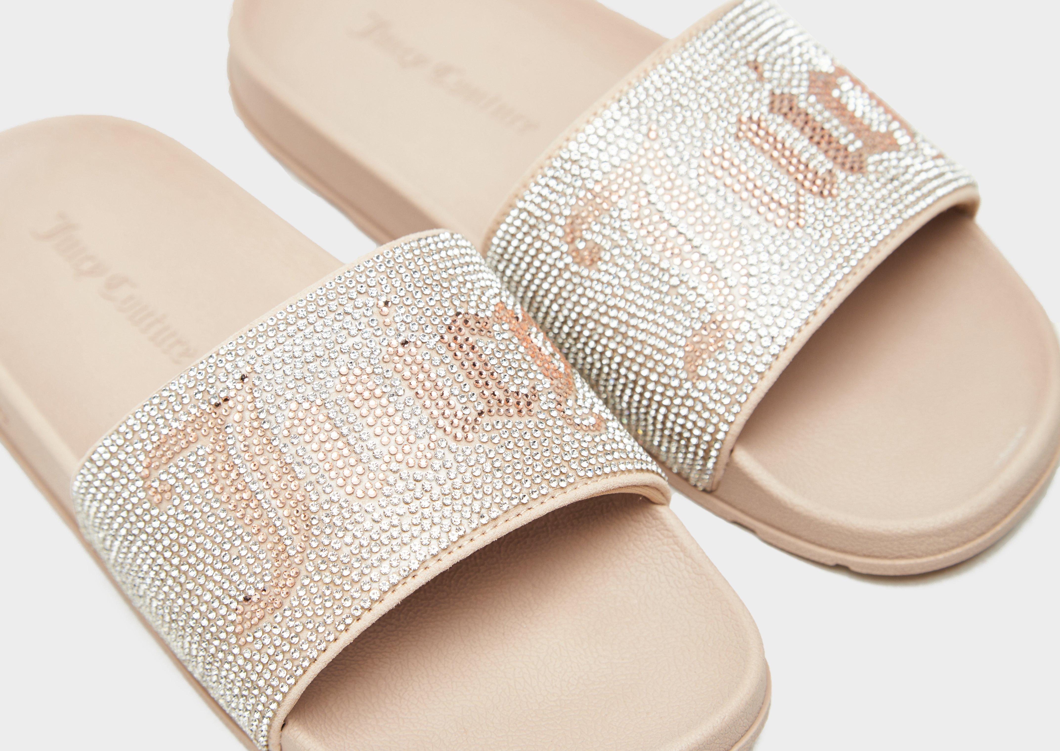JUICY COUTURE Diamante Slides Women's