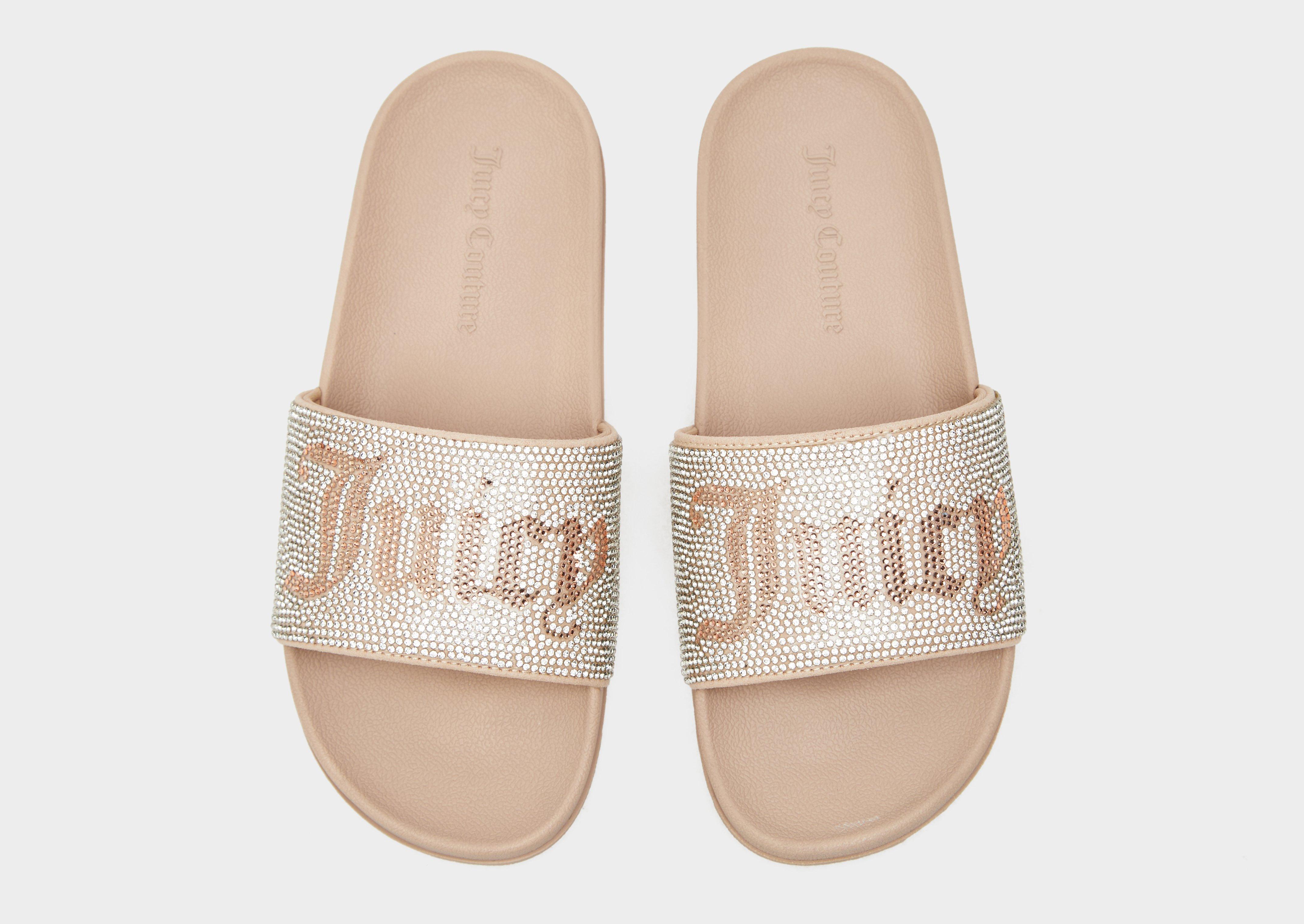 JUICY COUTURE Diamante Slides Women's
