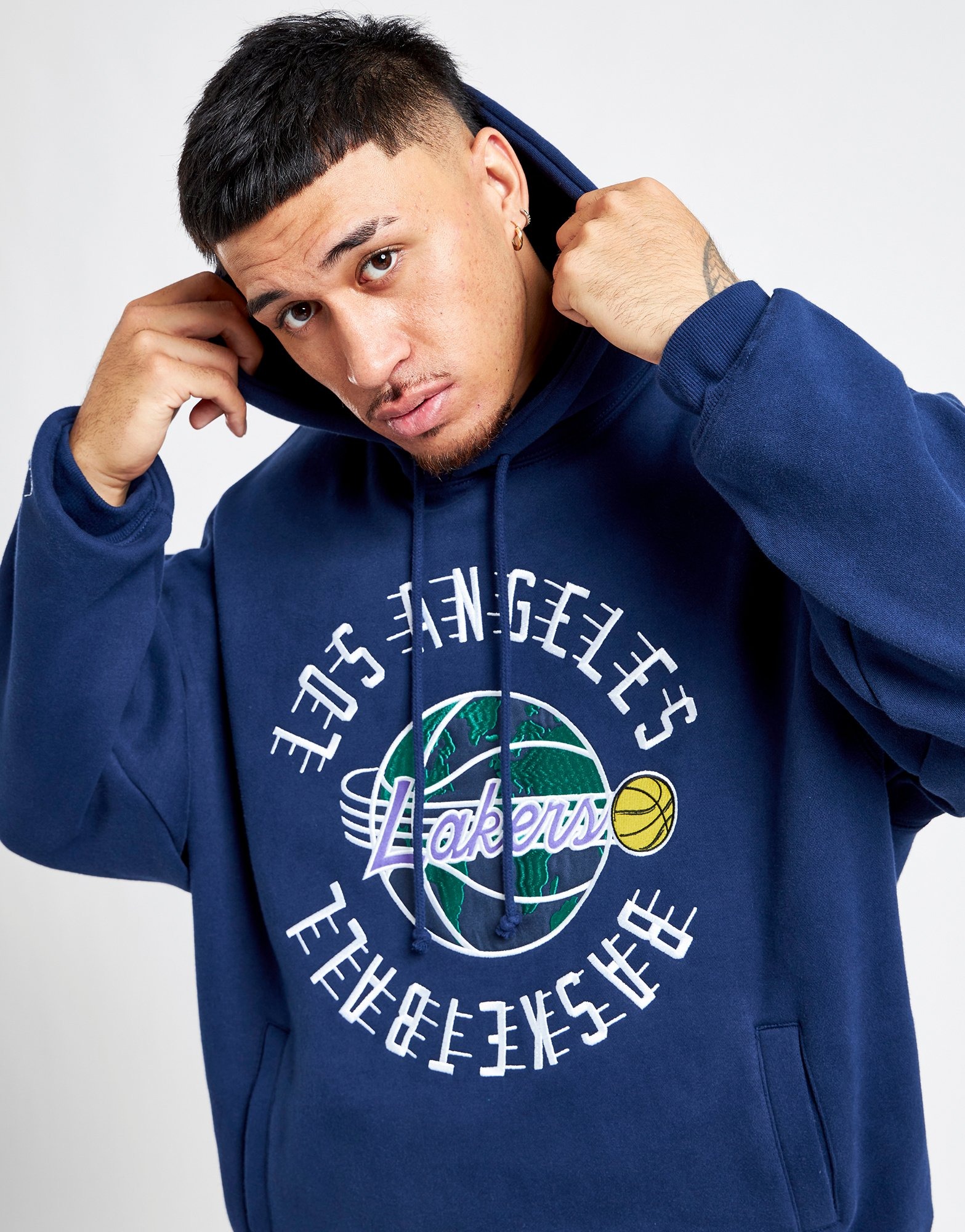 Black Mitchell Ness LA Lakers Global Hoodie JD Sports NZ