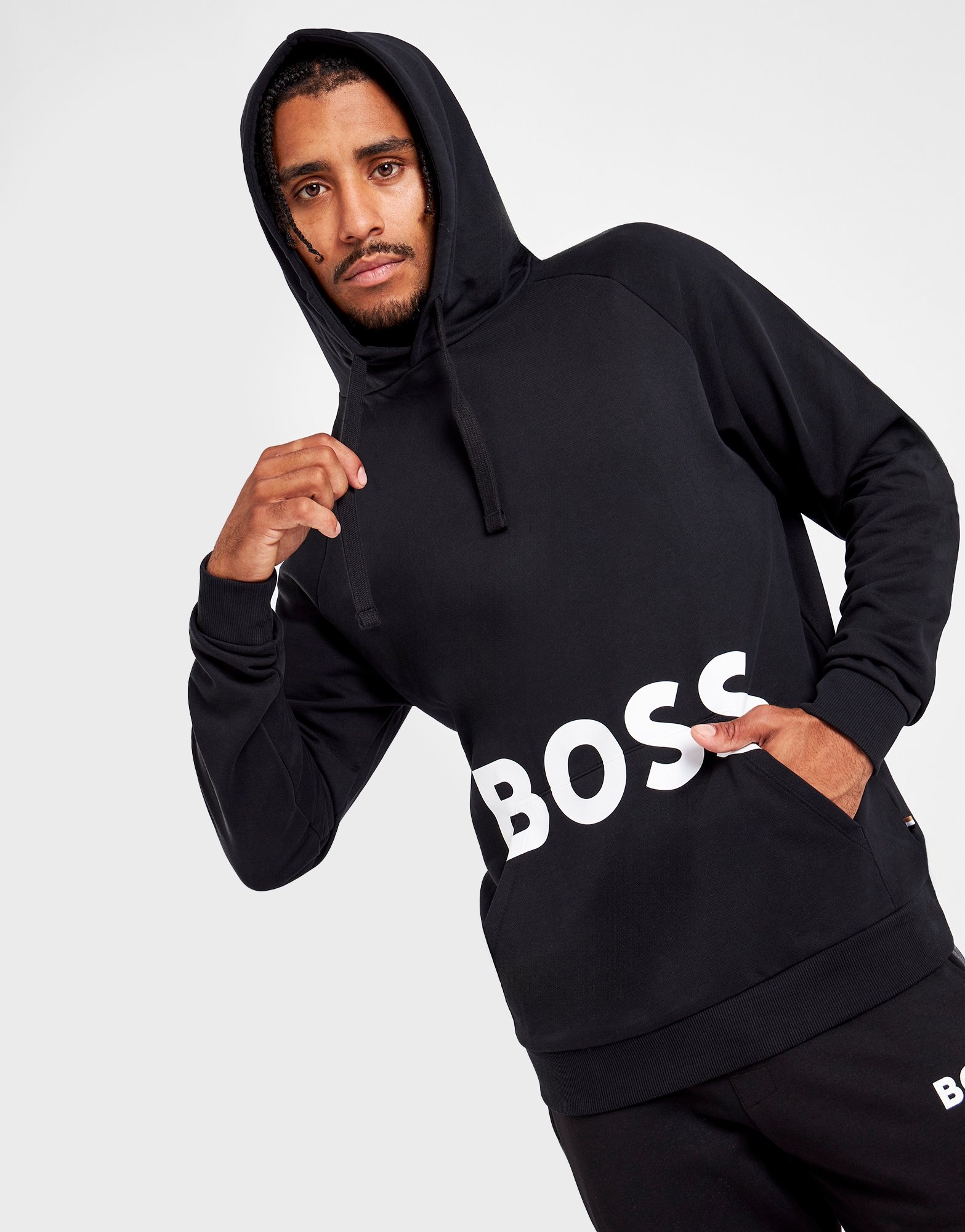 Black BOSS Hoodie - JD Sports