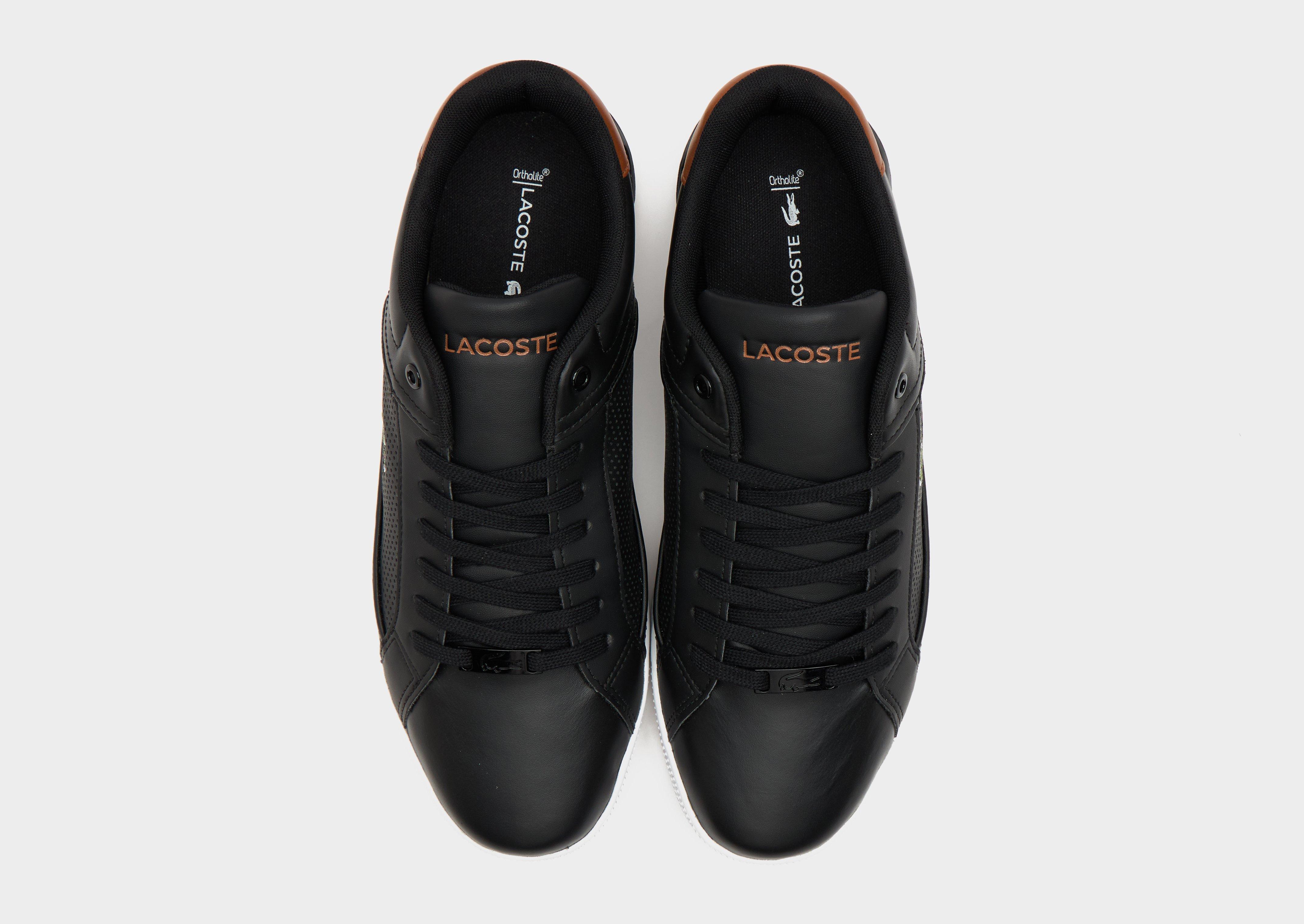 Lacoste deviation leather black best sale