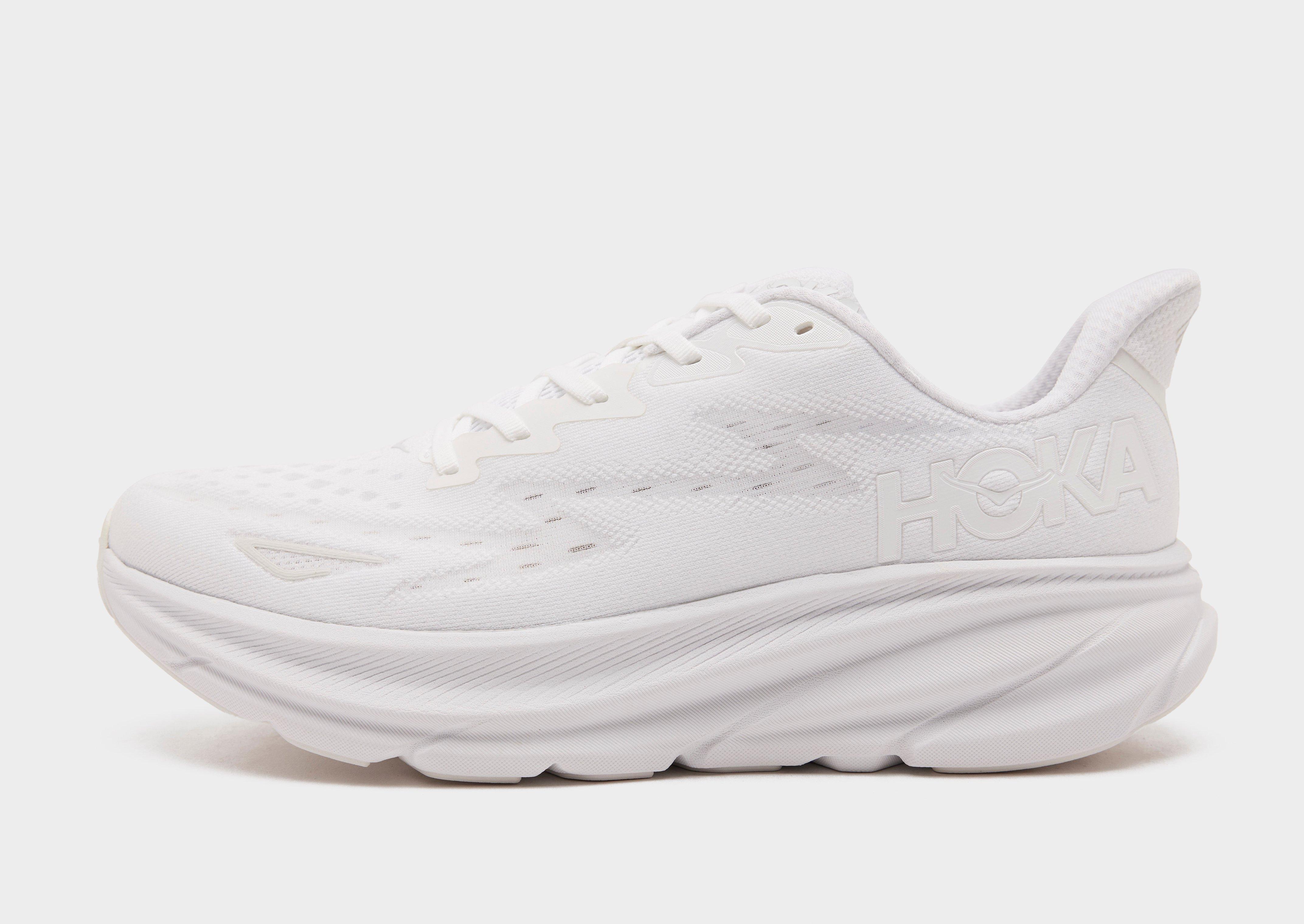 White HOKA Clifton 9 - JD Sports NZ