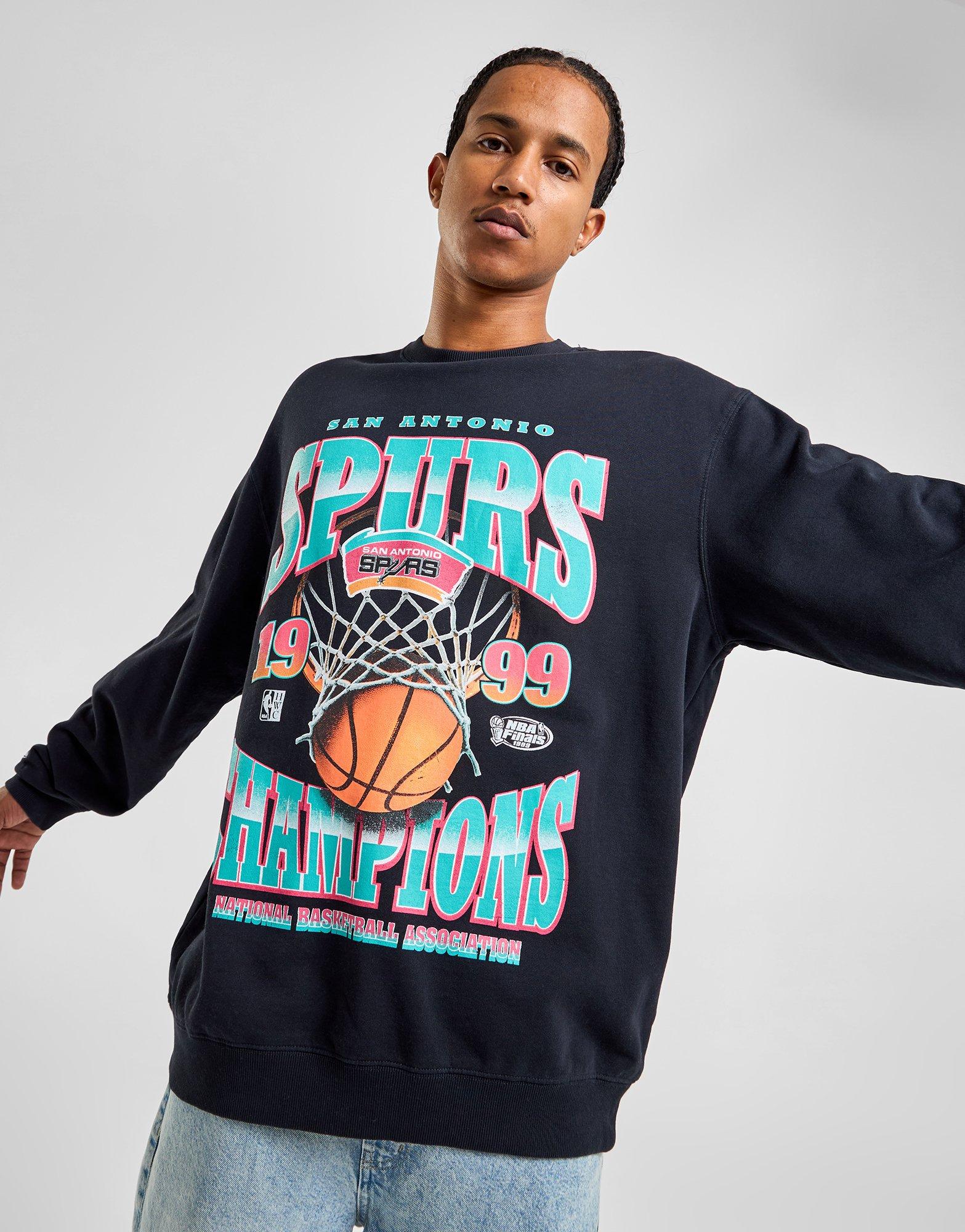 Black Mitchell & Ness San Antonio Spurs Sweatshirts JD Sports