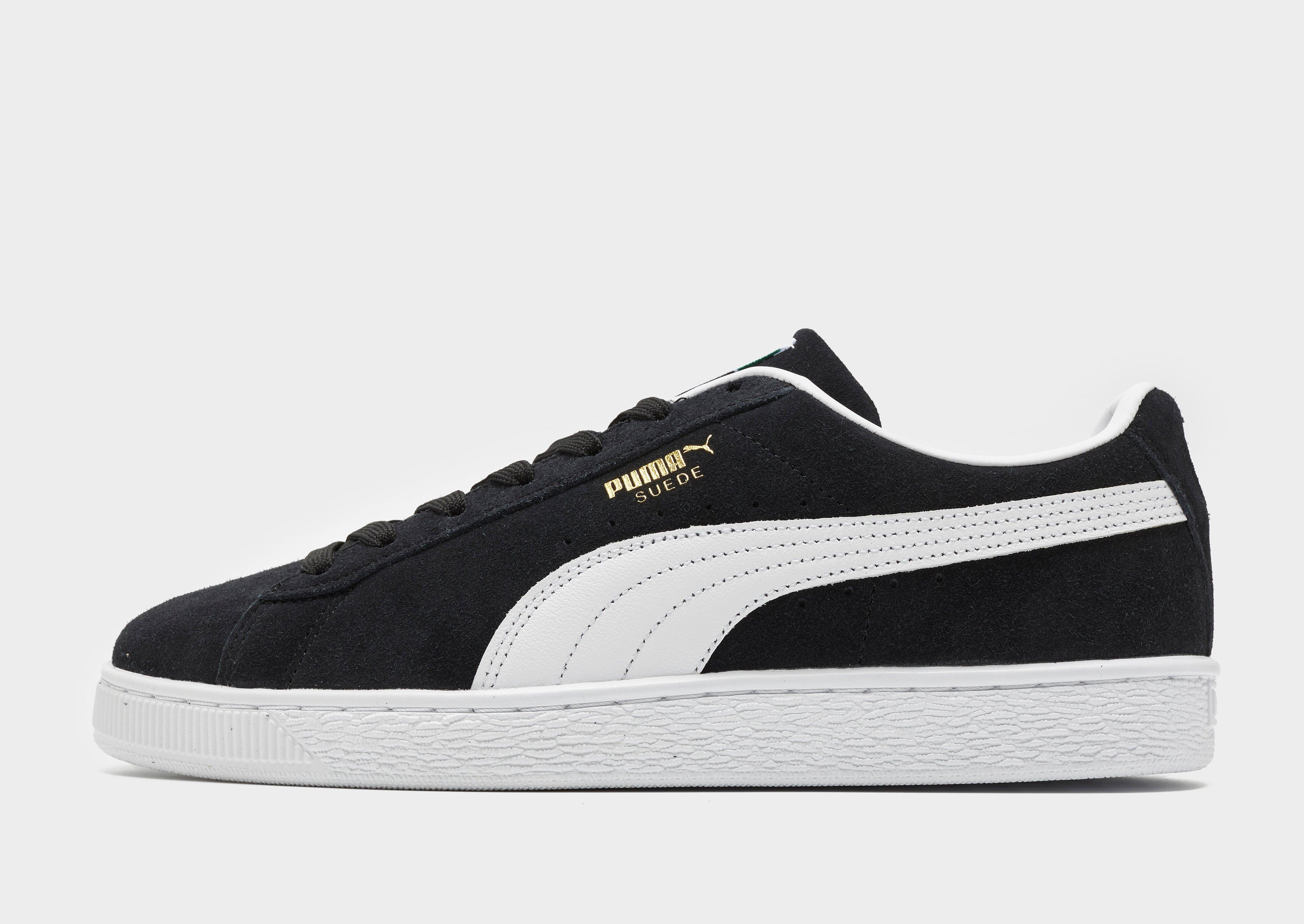 Puma suede junior all black hotsell