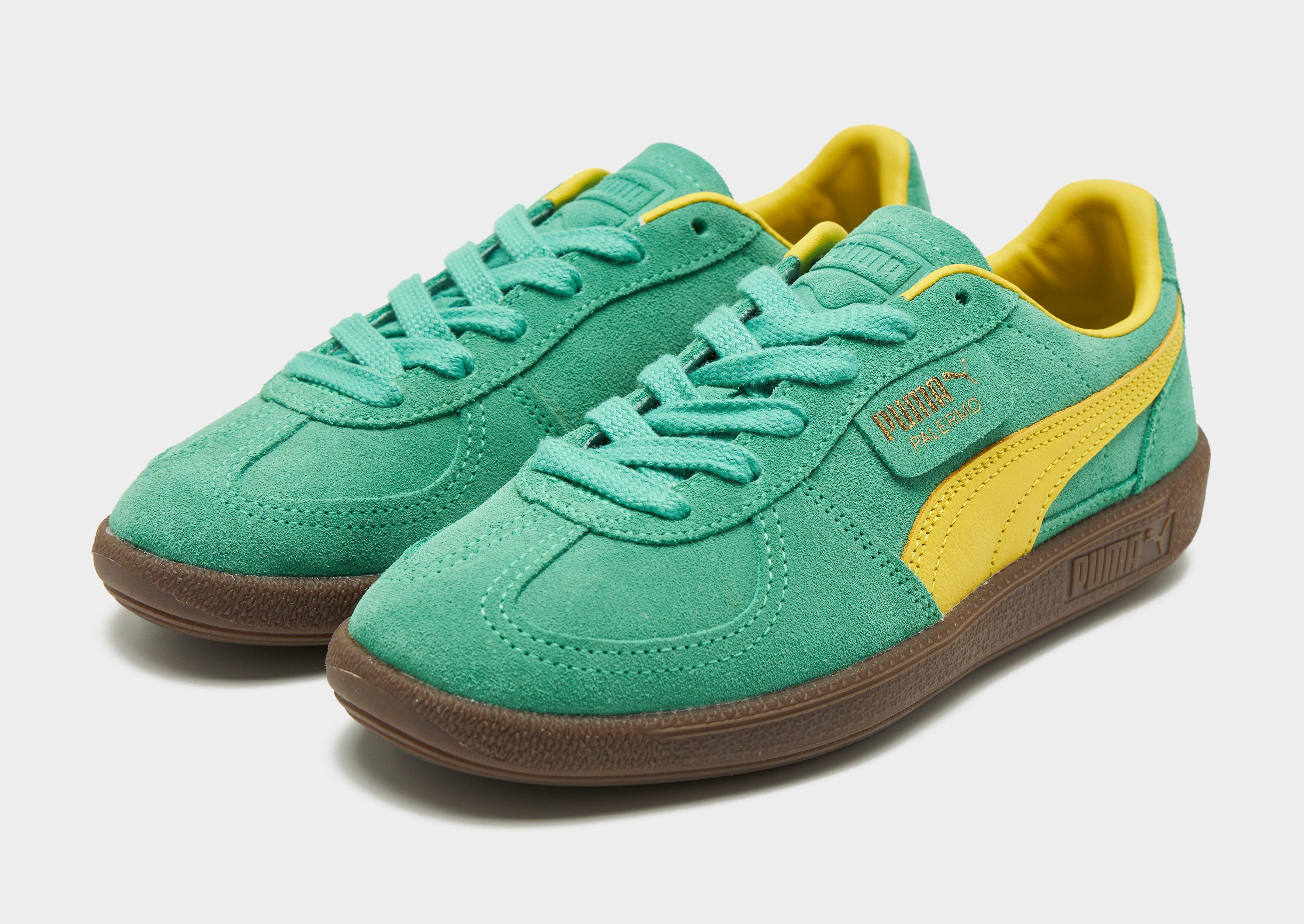Puma suede yellow green best sale