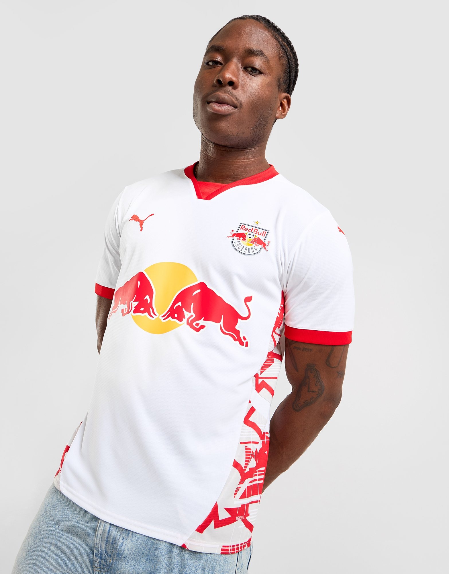 White PUMA FC Red Bull Salzburg 24/25 Home Jersey - JD Sports