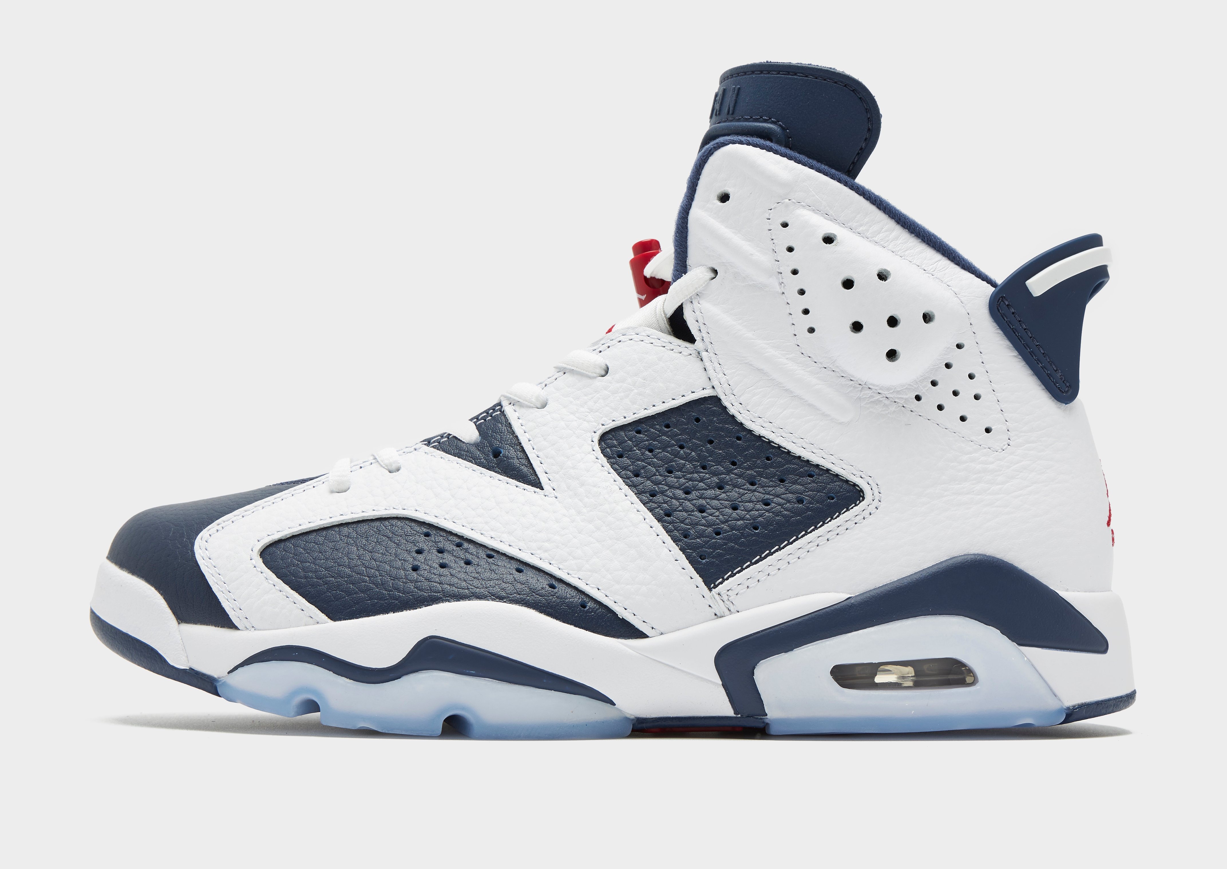 White Jordan Air 6 Retro Olympic JD Sports