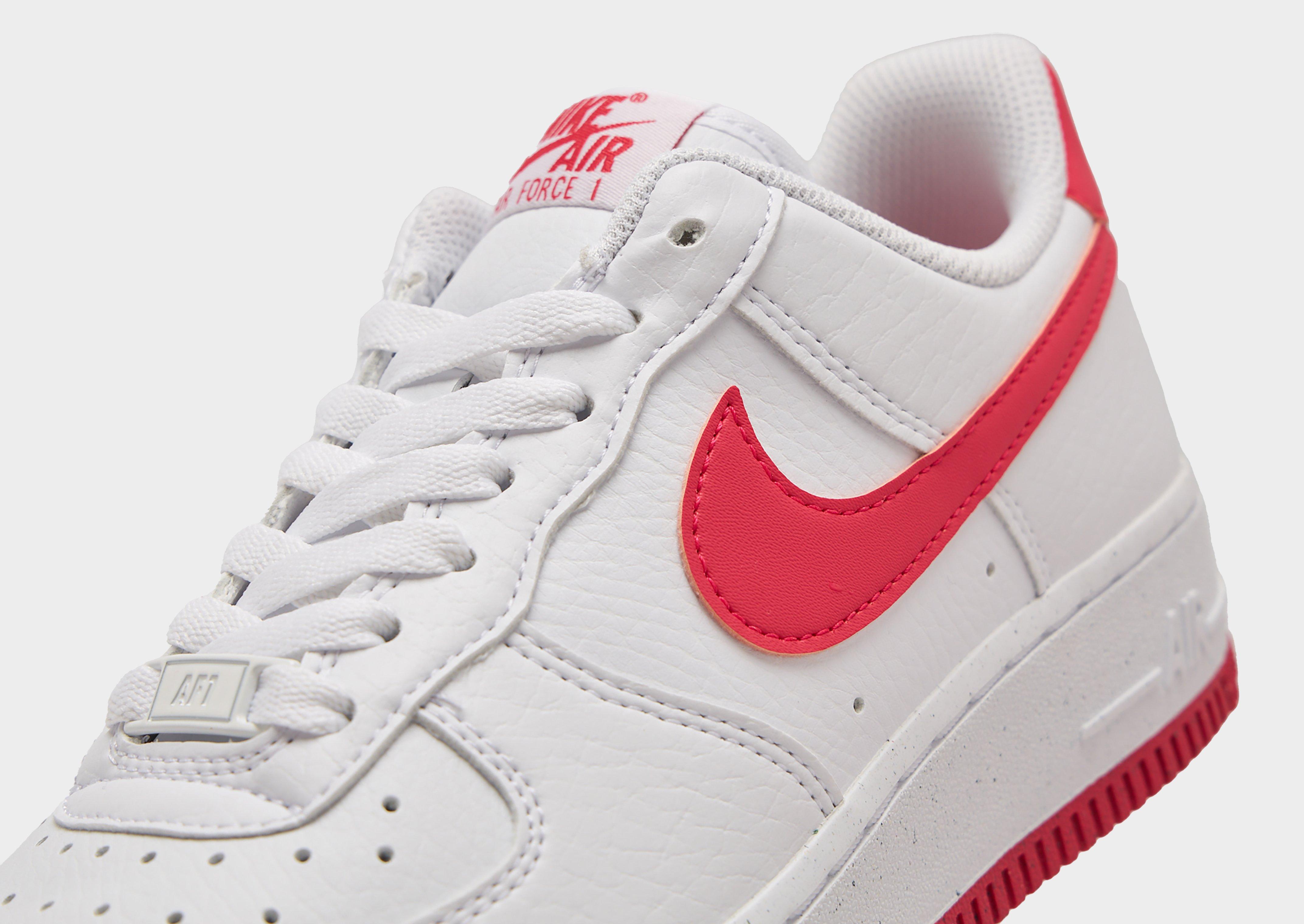 Nike air force 1 femme blanche et rouge best sale