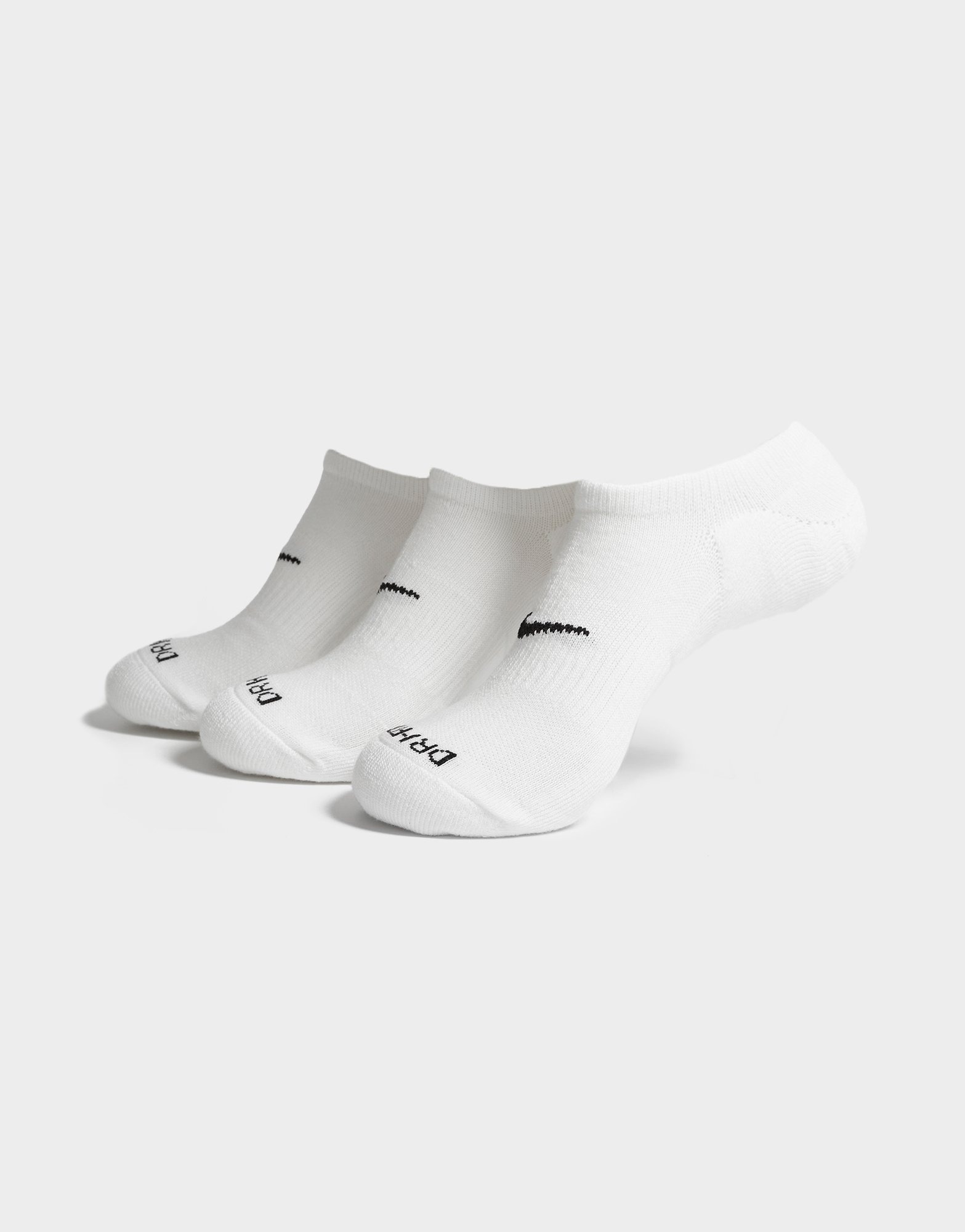 White Nike No Show Socks 3 Pack - JD Sports