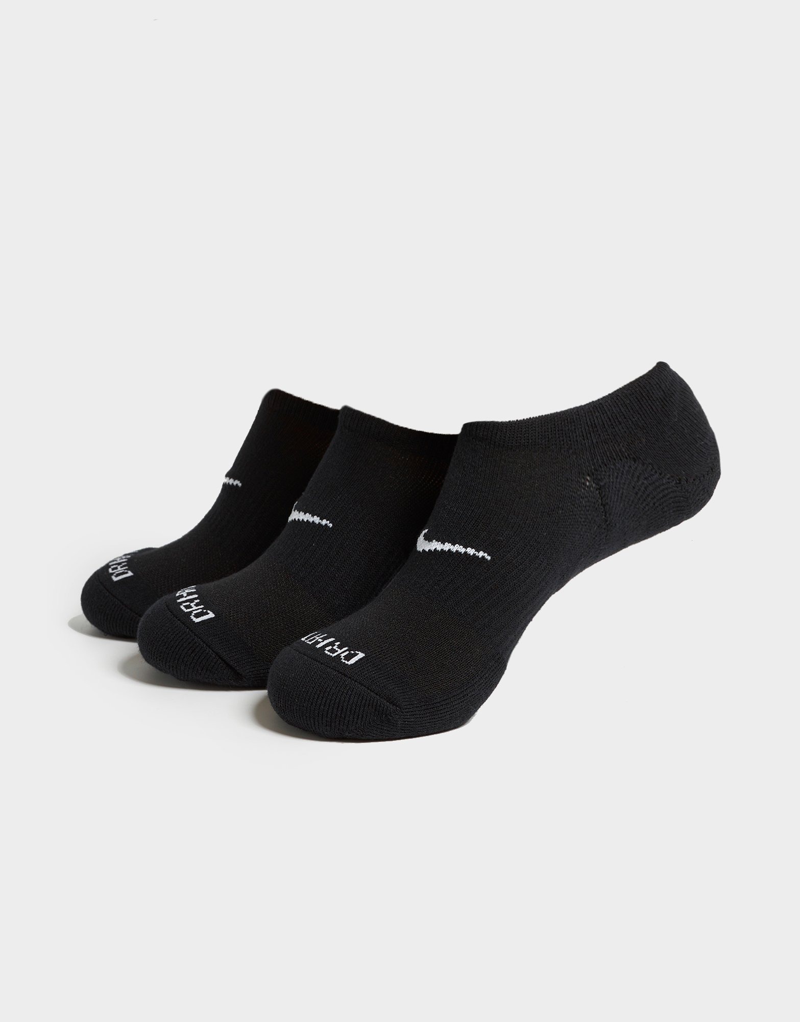 Black Nike No Show Socks 3 Pack - JD Sports NZ