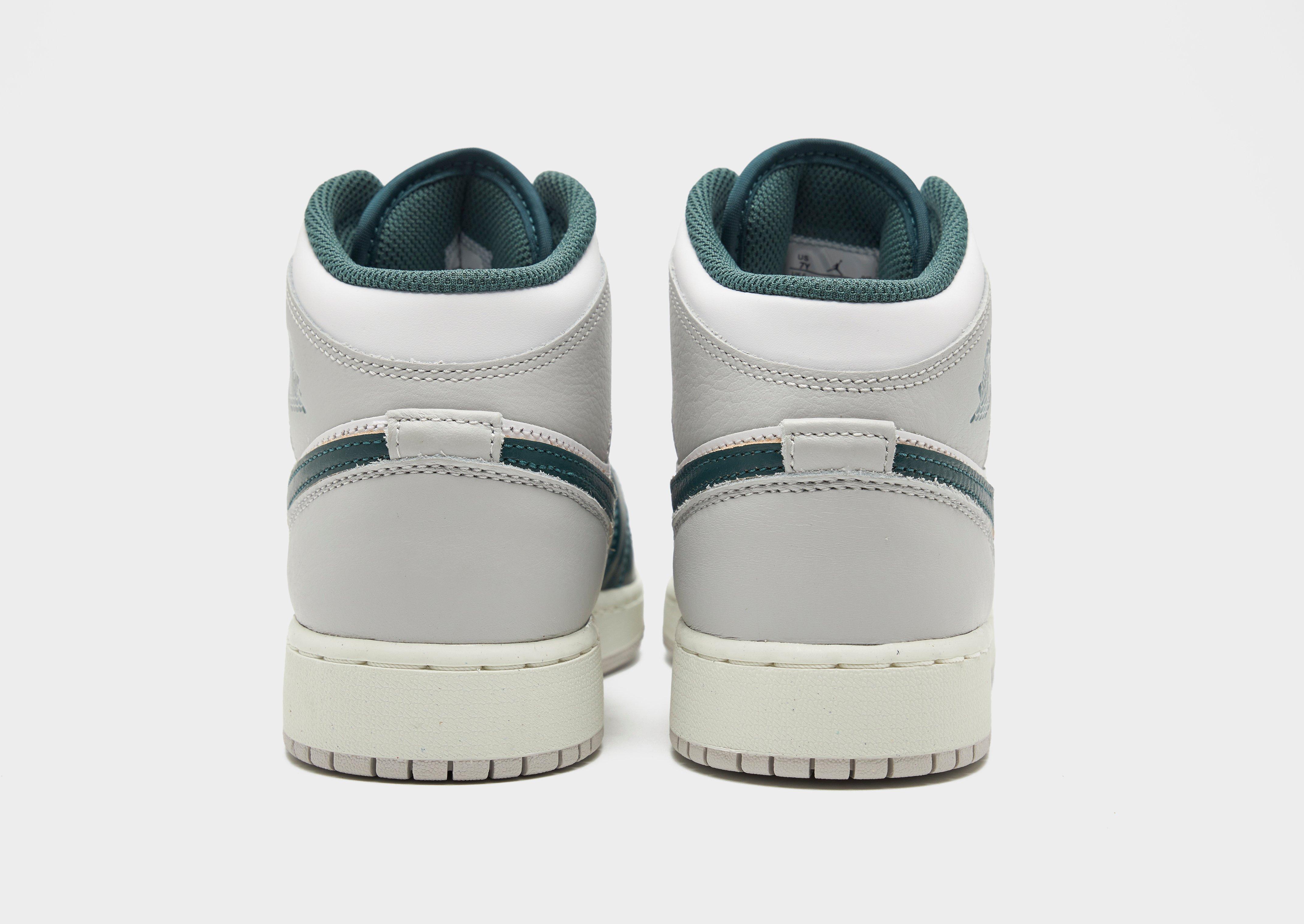 Jordan Aj 1 Mid Se Bg Wht/o'grn/sail