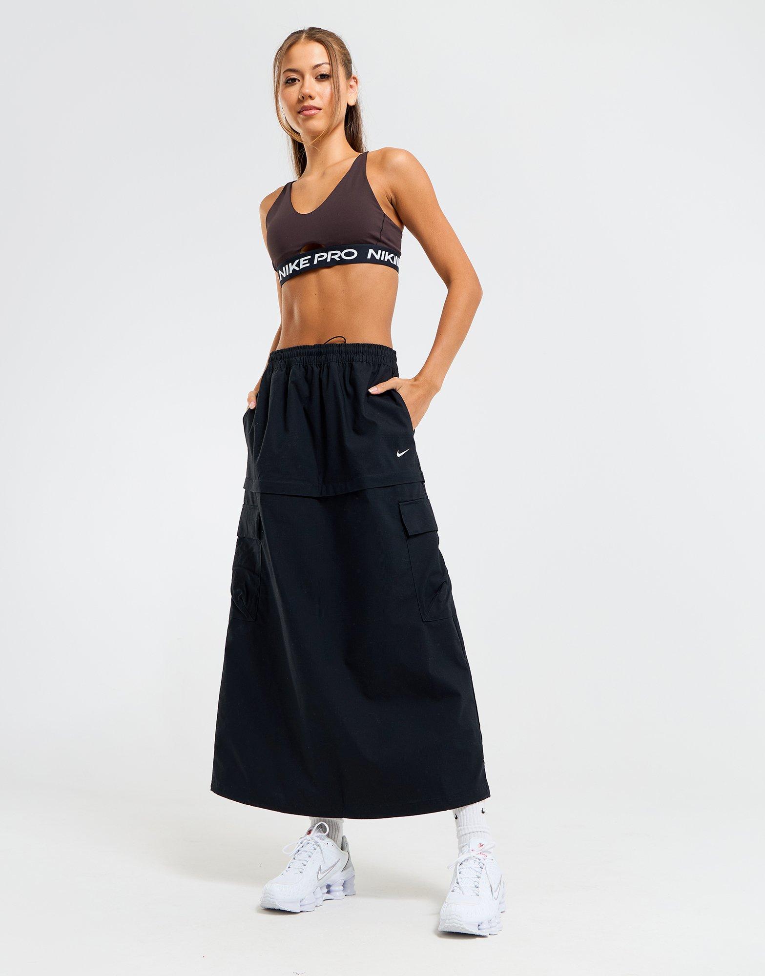 Black Nike Trend Woven Cargo Midi Skirt JD Sports NZ