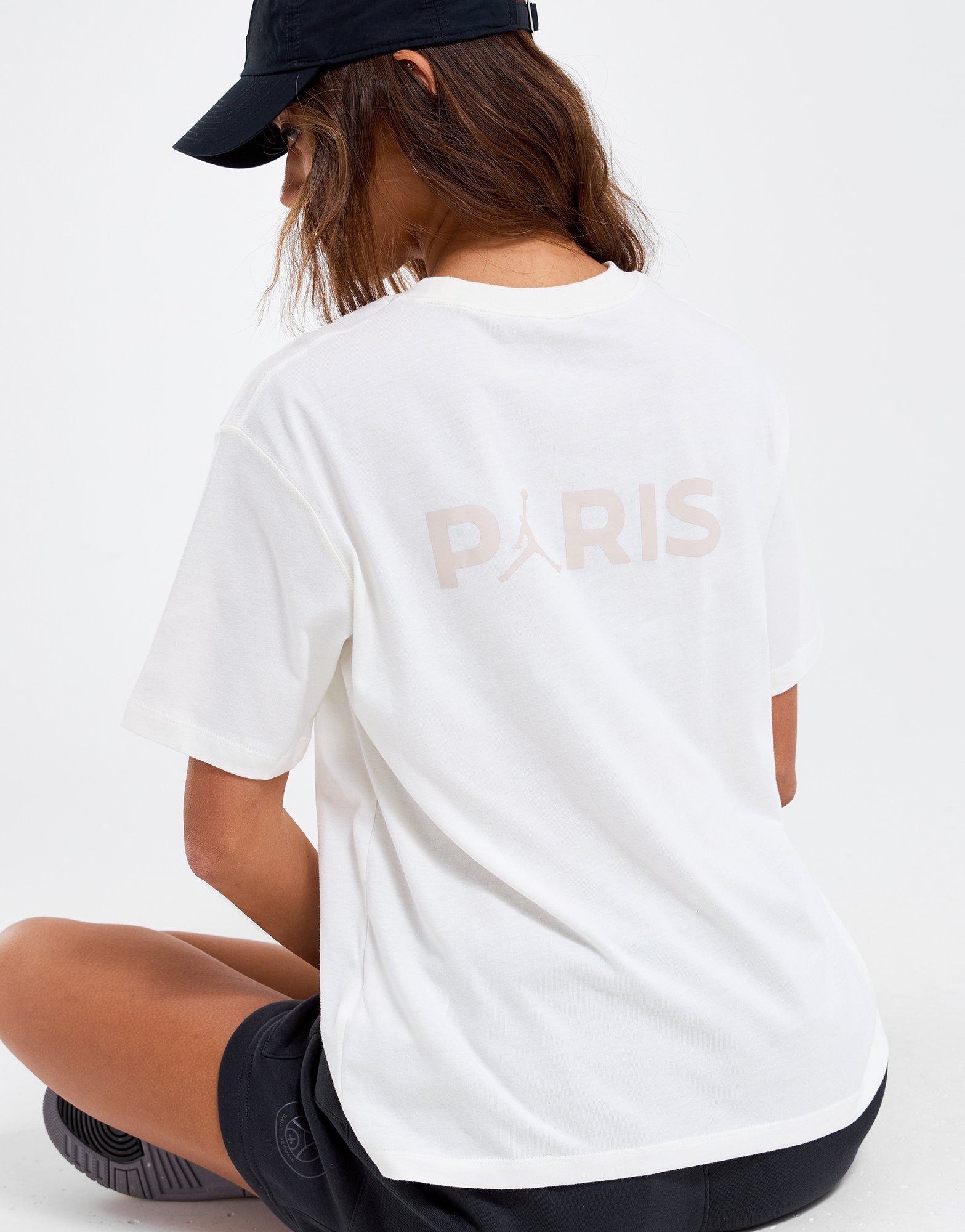 White Jordan Paris Saint Germain TShirt JD Sports