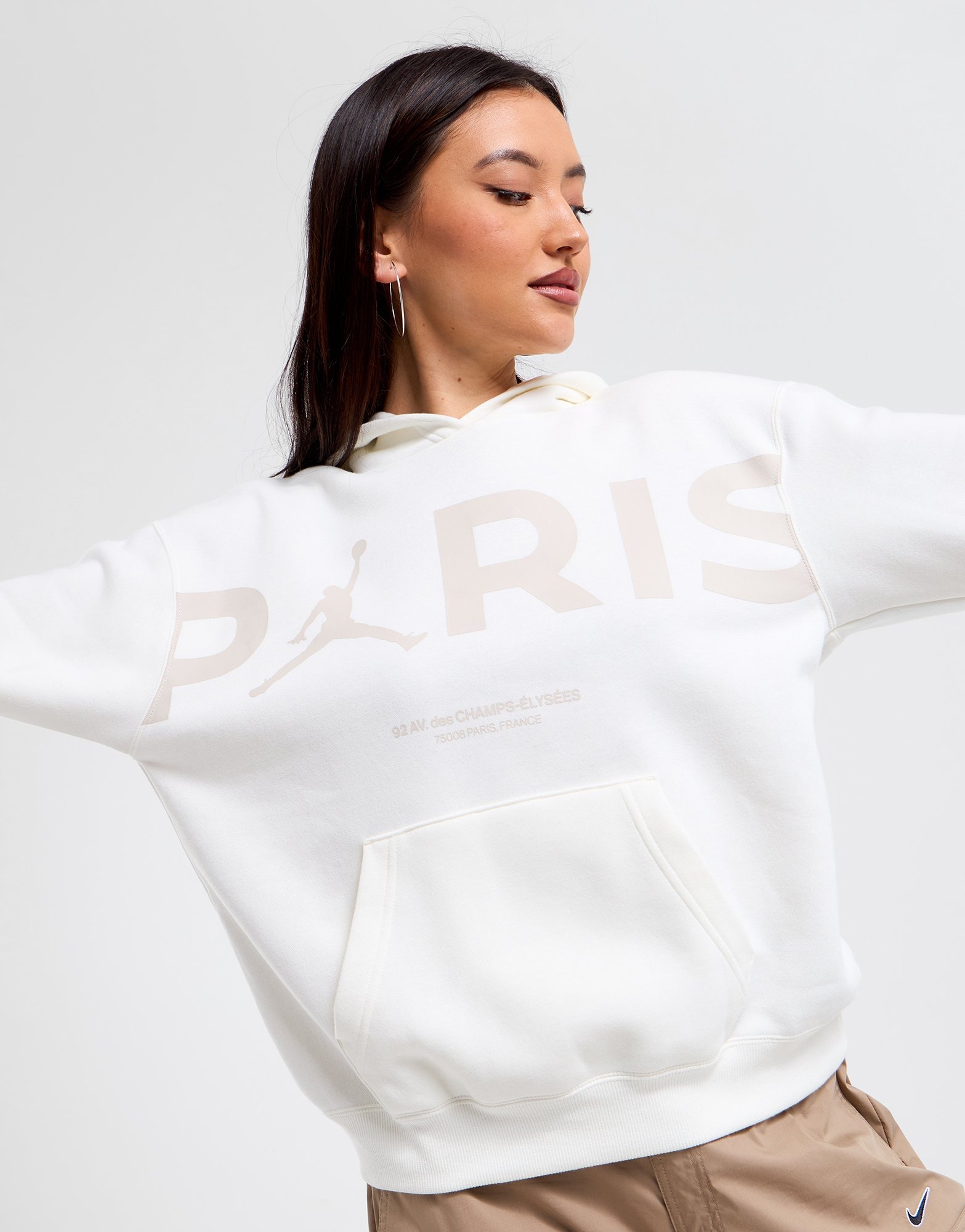 White Jordan Paris Saint Germain Hoodie JD Sports